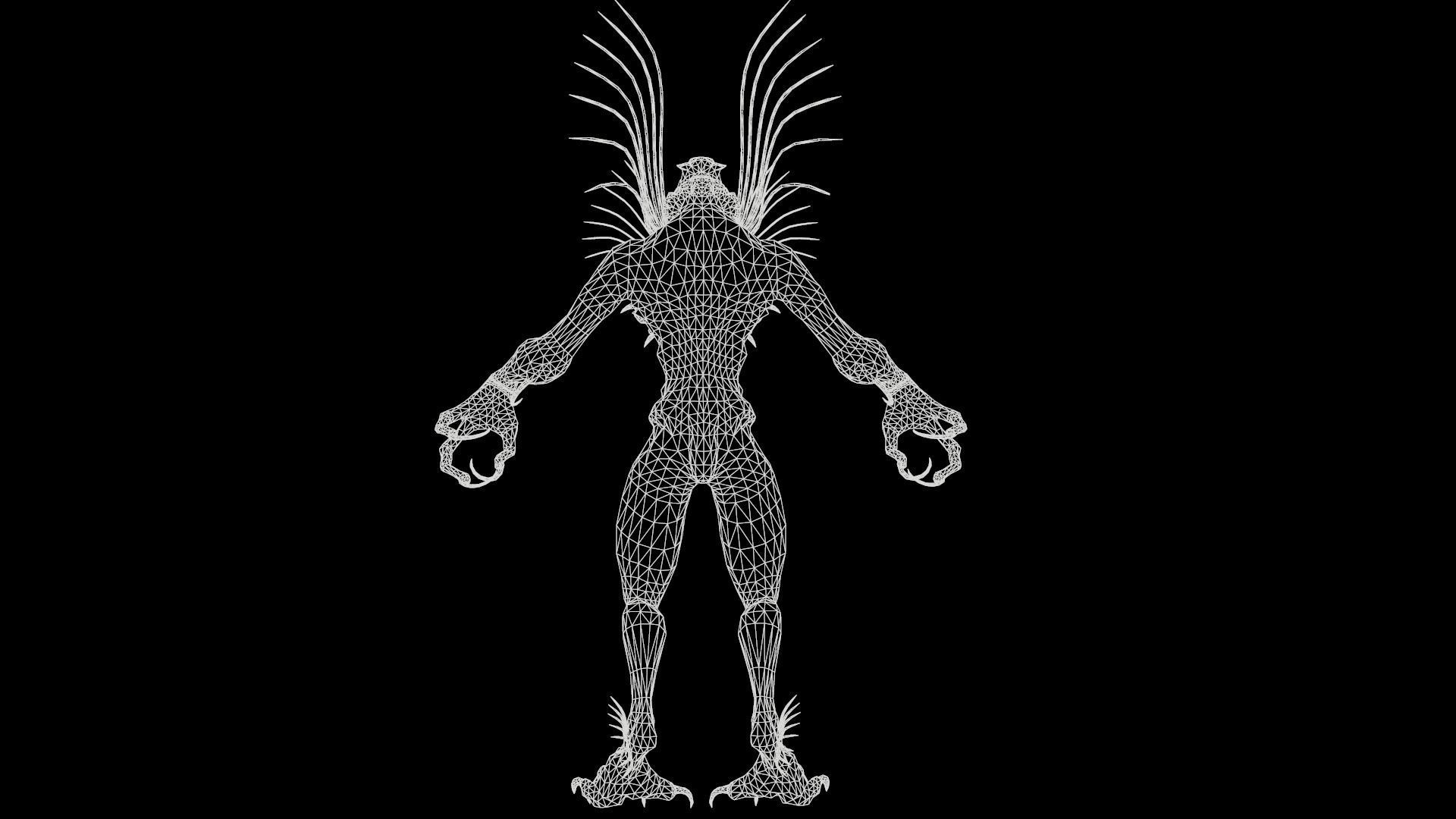 Swamp Monster Low-poly 3D model_14