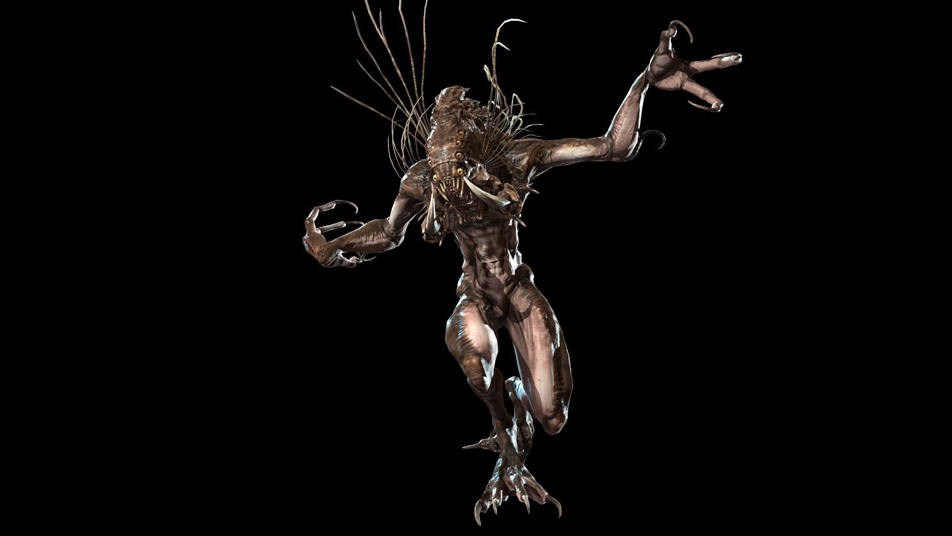 Swamp Monster Low-poly 3D model_23