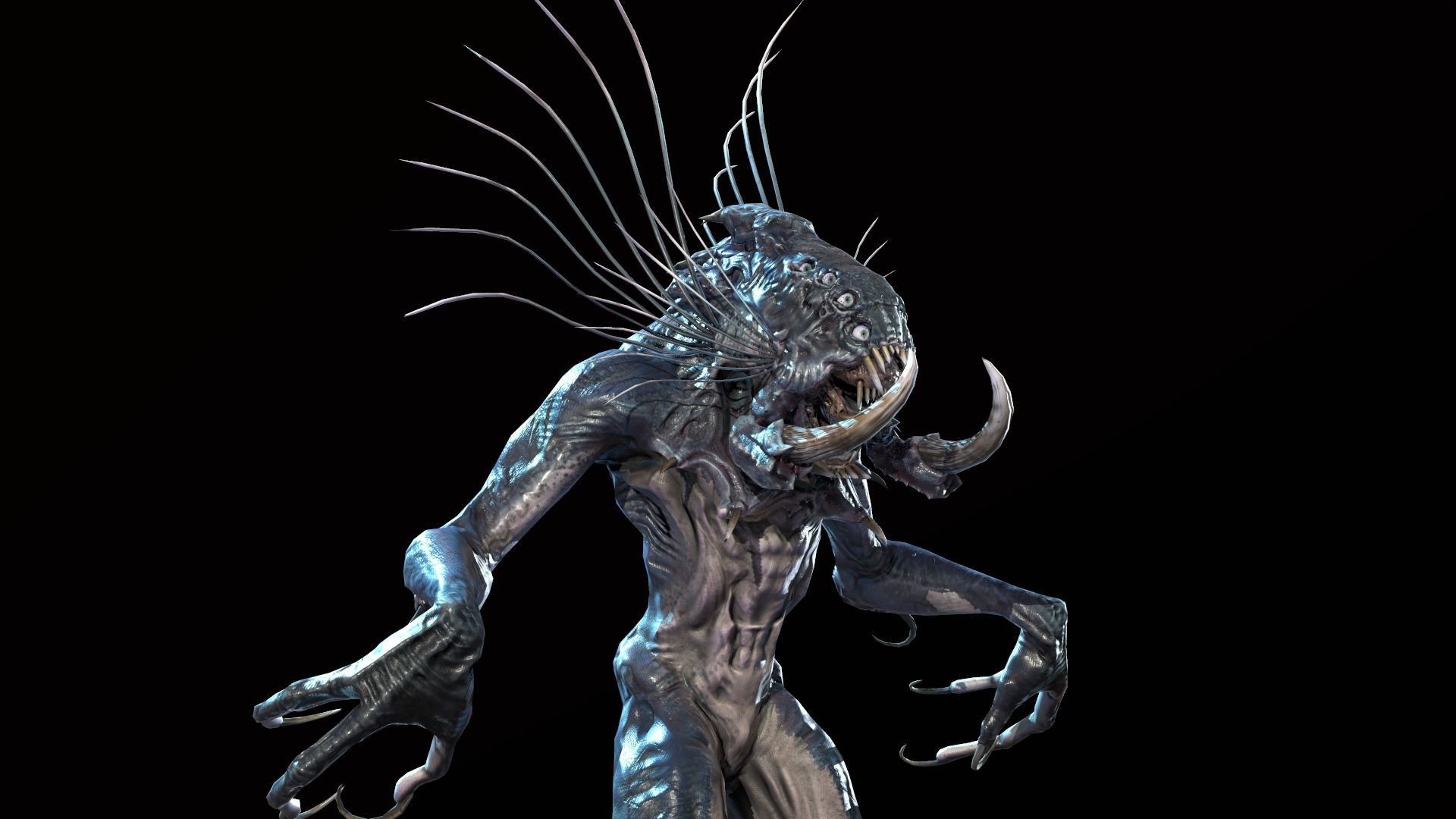 Swamp Monster Low-poly 3D model_3