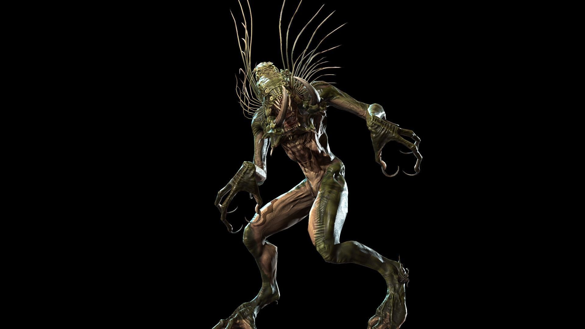 Swamp Monster Low-poly 3D model_22