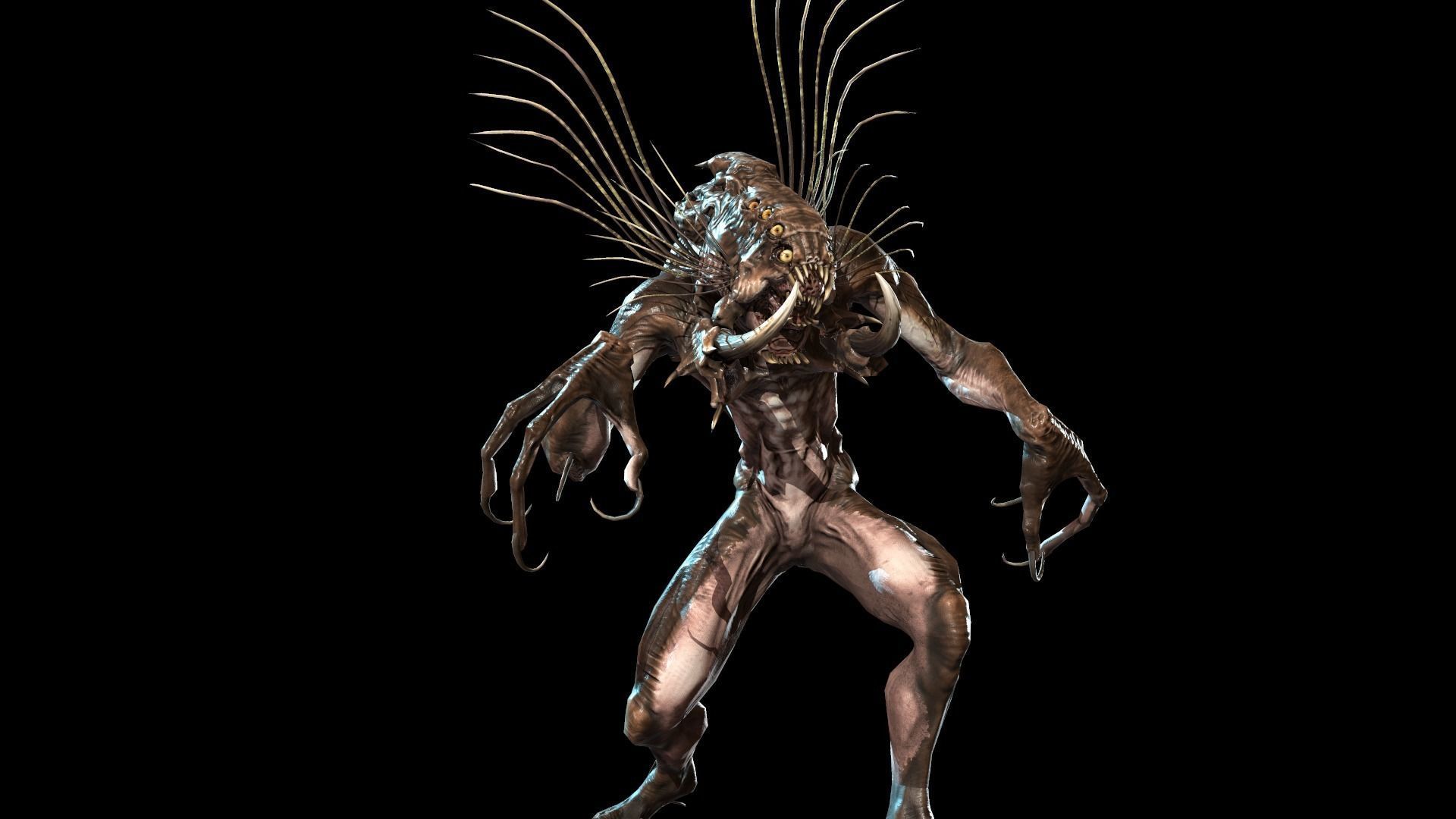 Swamp Monster Low-poly 3D model_24