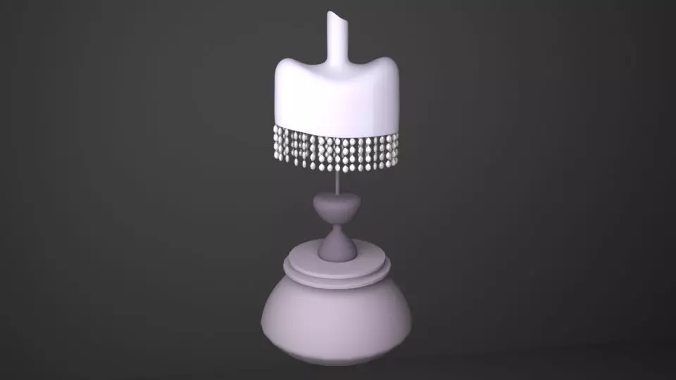 Beads Lamp Low-poly 3D model