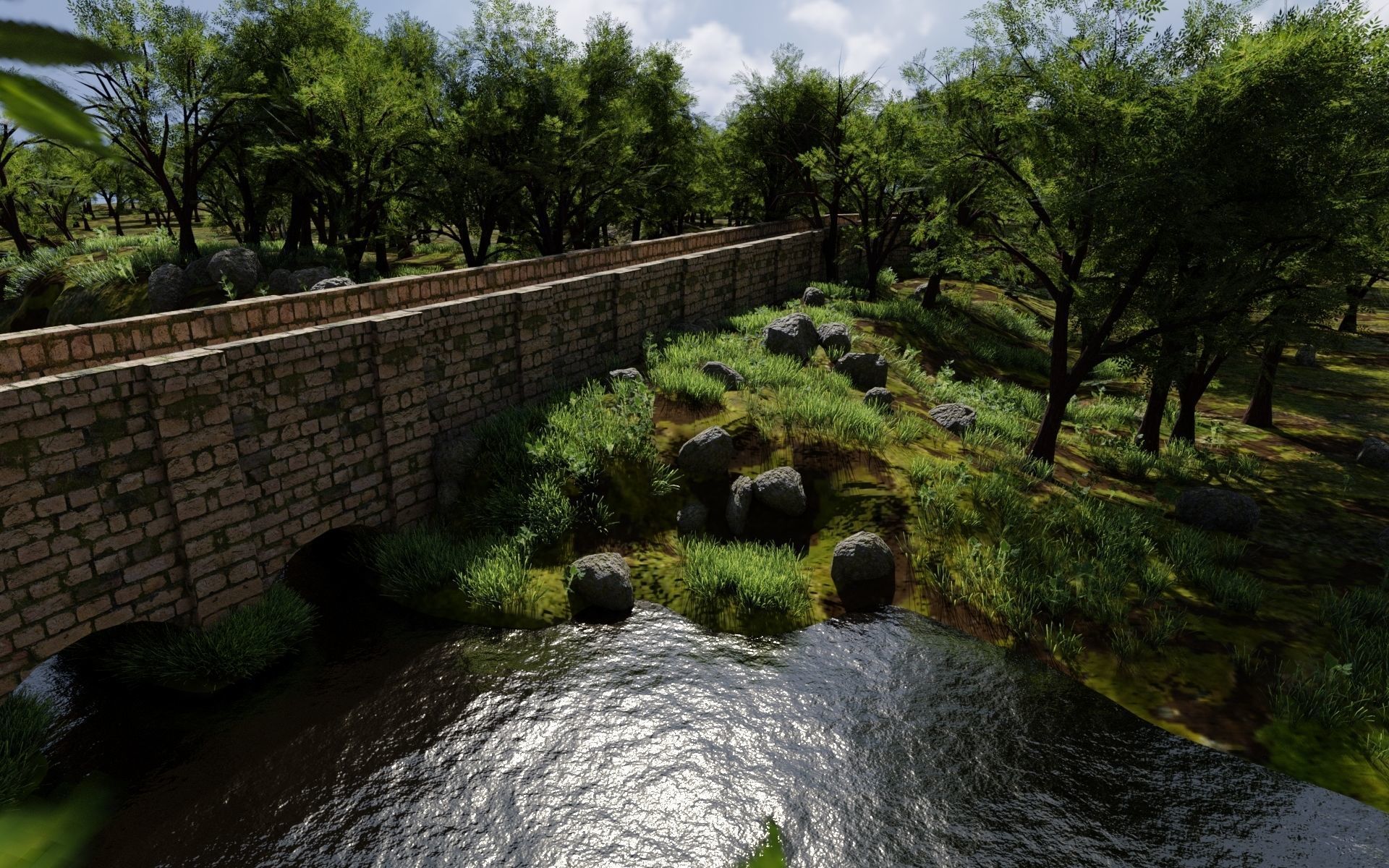 Bridge Scene 3D model_3