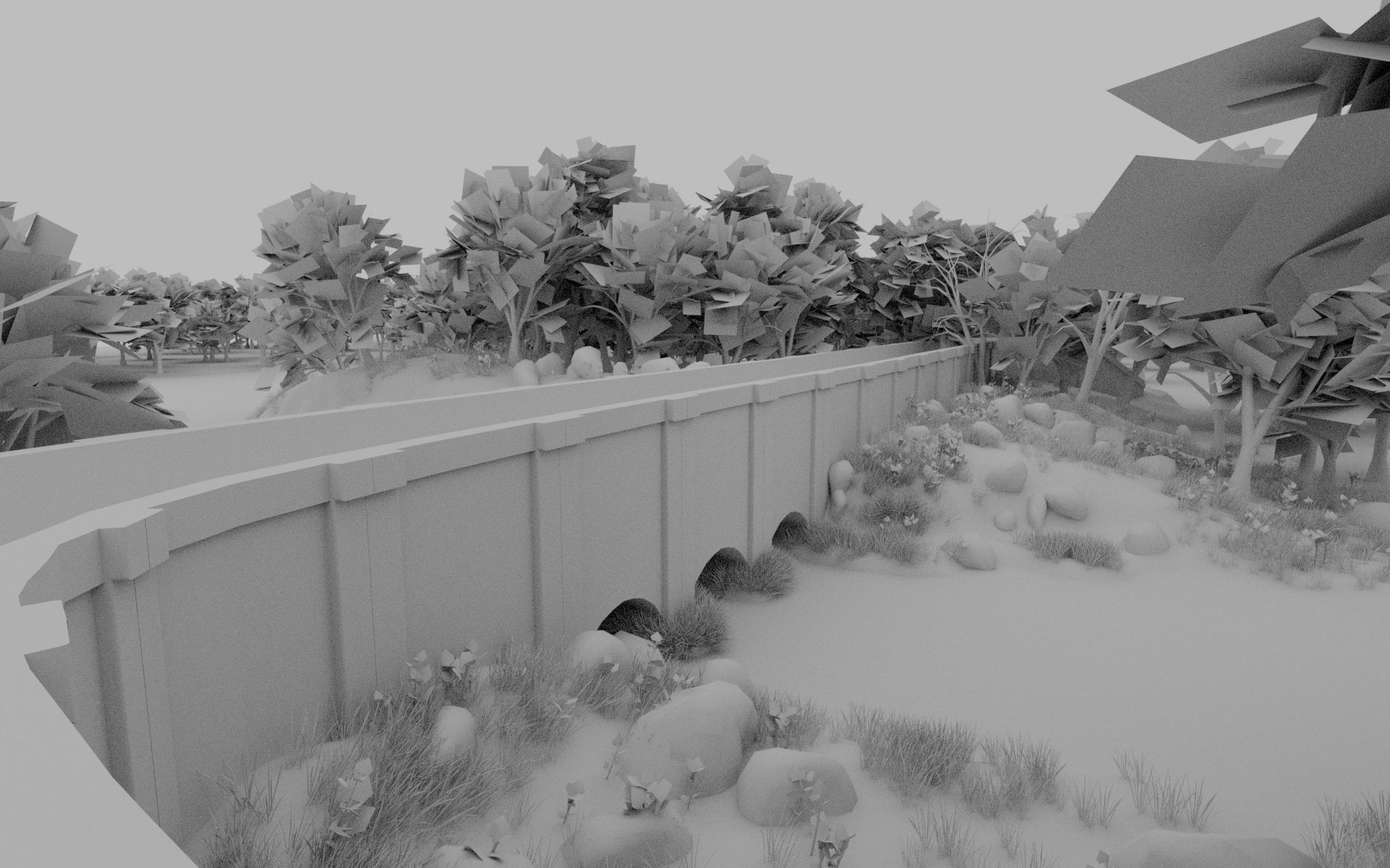 Bridge Scene 3D model_10