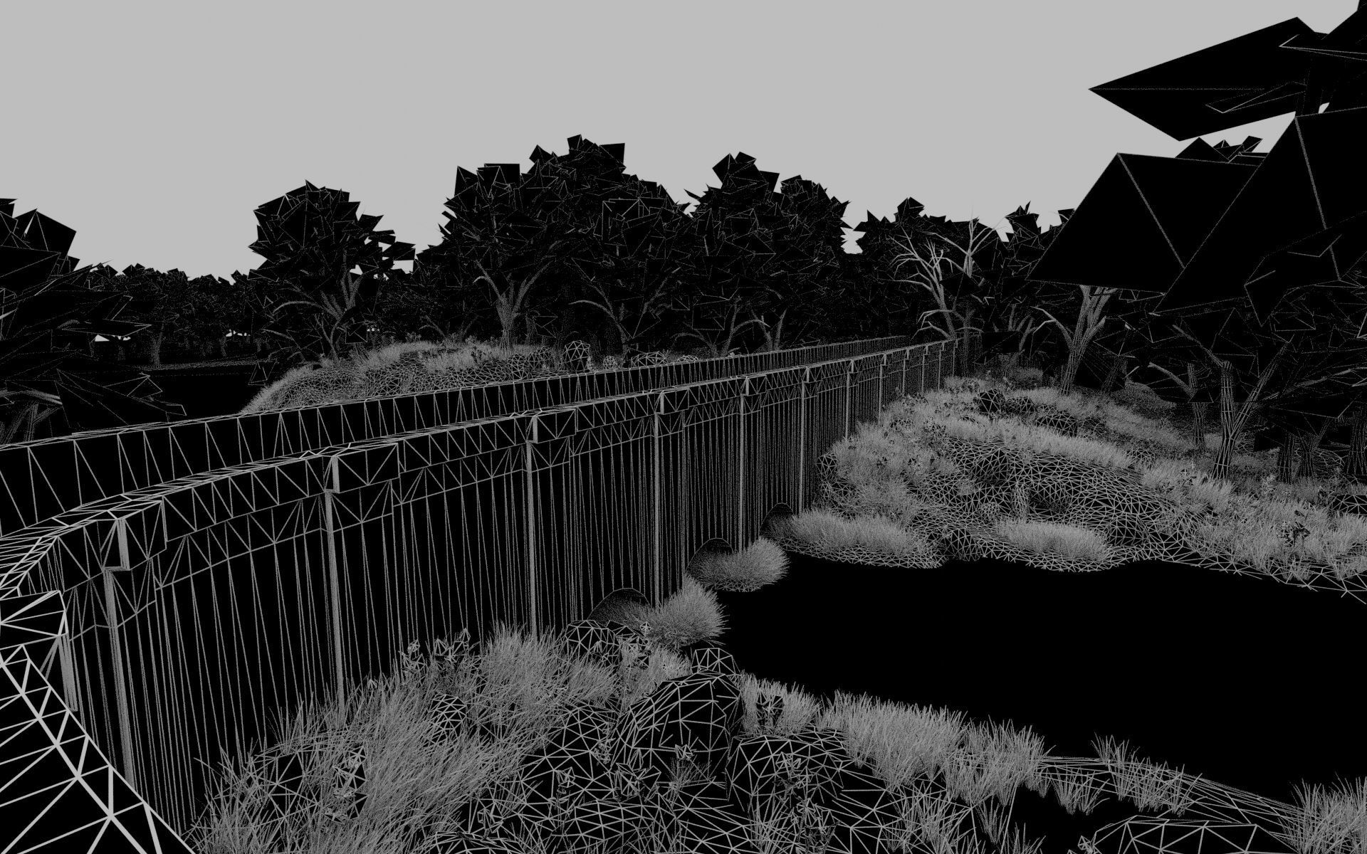 Bridge Scene 3D model_9