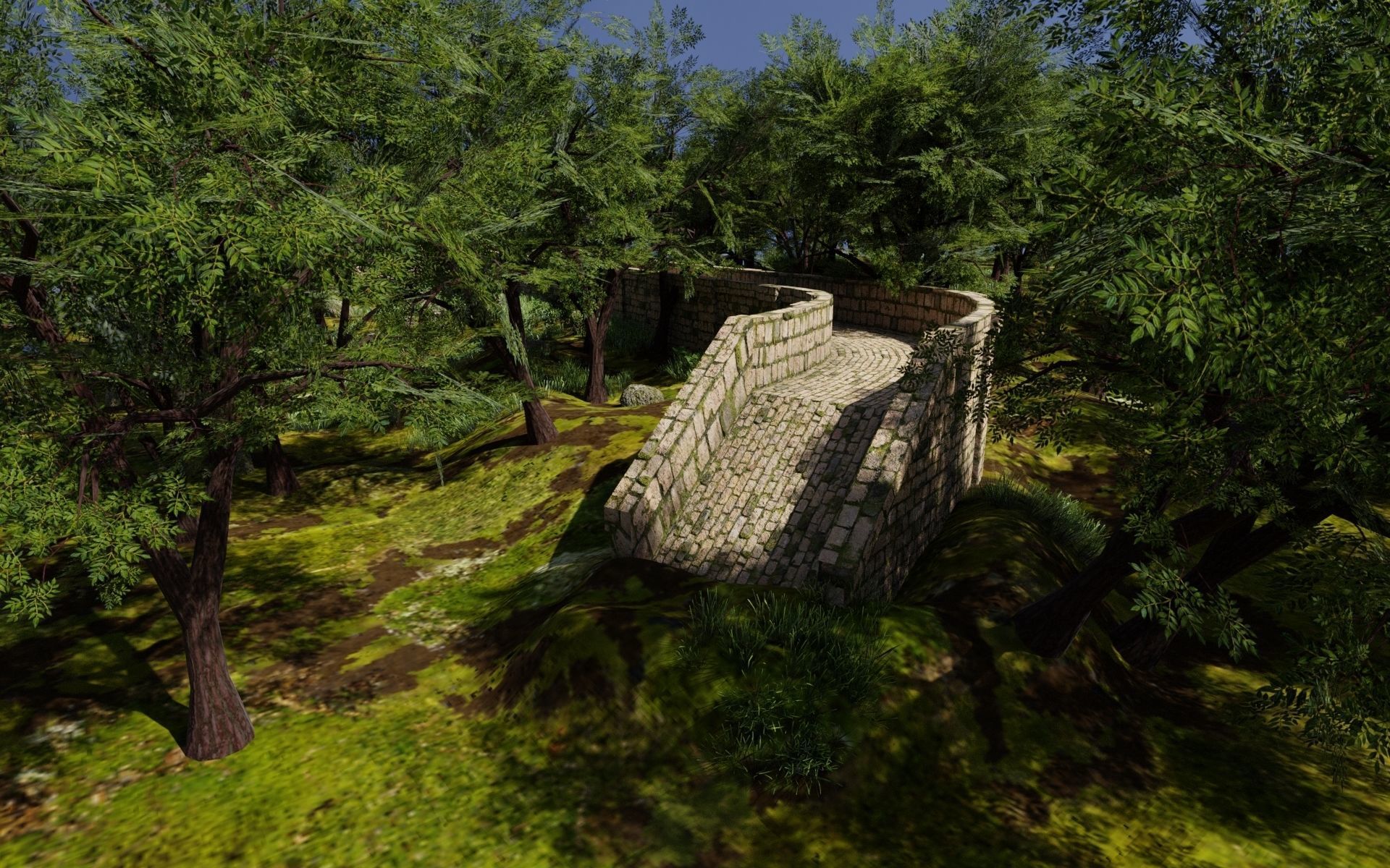 Bridge Scene 3D model_5