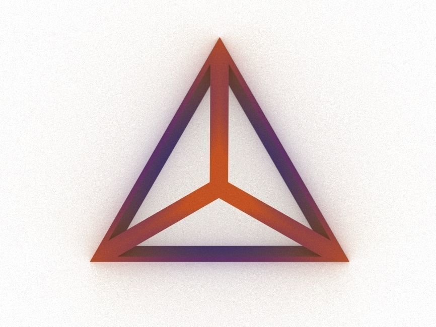 Tetrahedron 3D print model_2