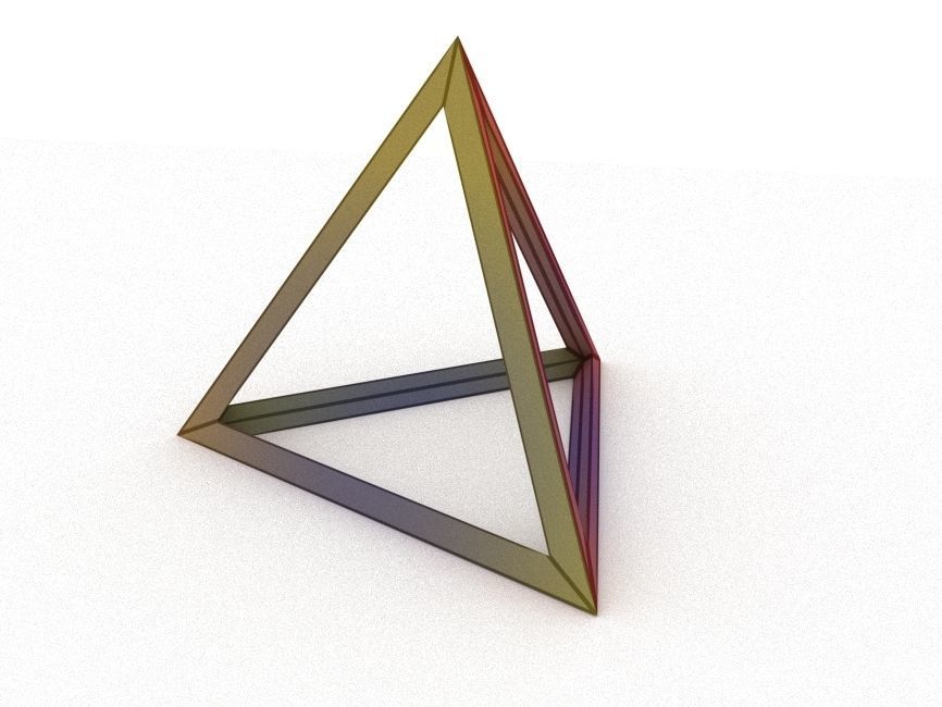 Tetrahedron 3D print model_3