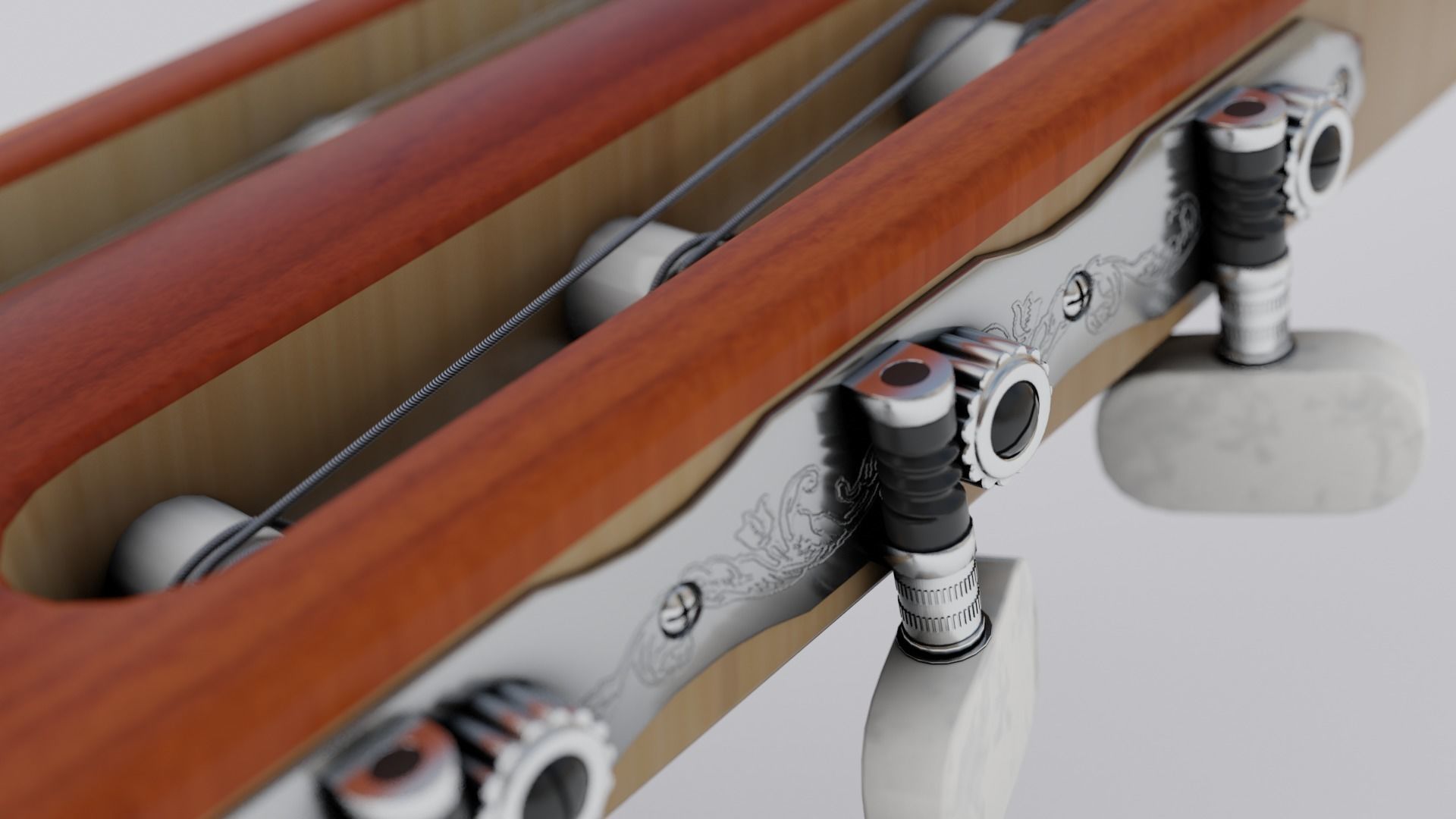 Classic Guitar 3D model_1