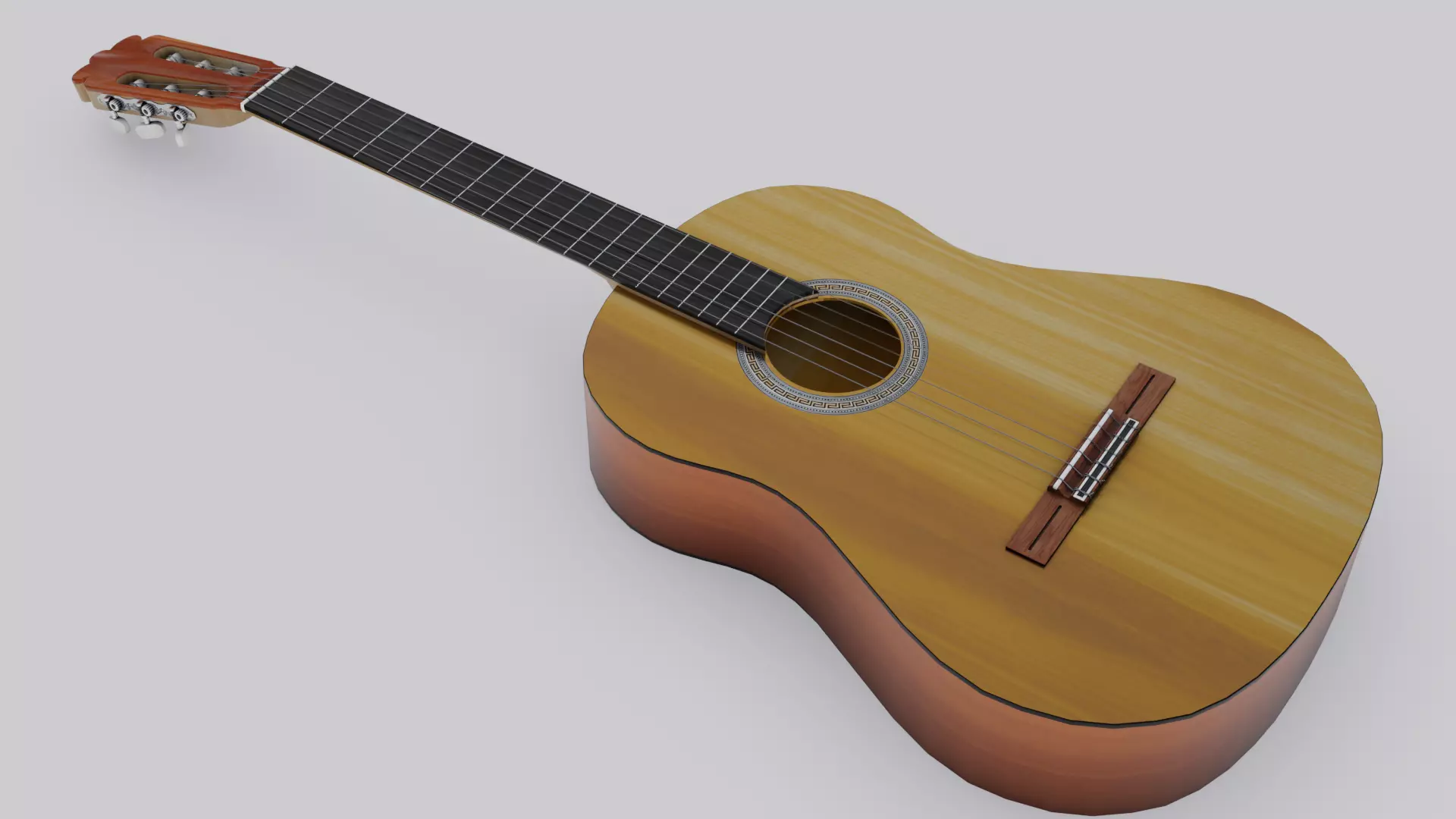 Classic Guitar 3D model_0