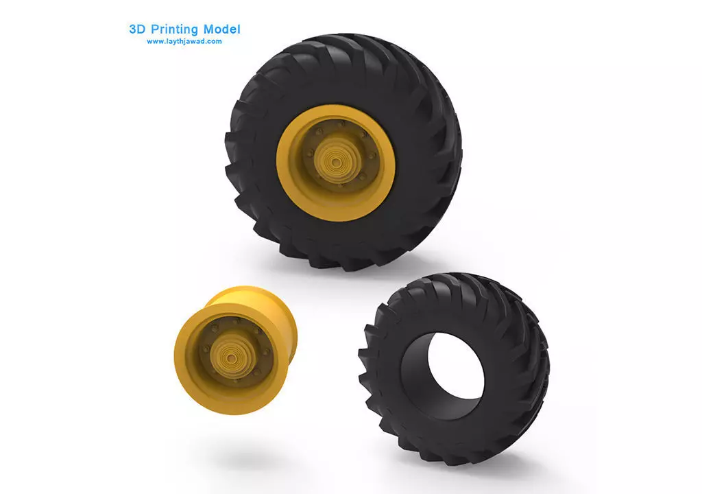 Tractor Tire 3D Printing Model 3D print model