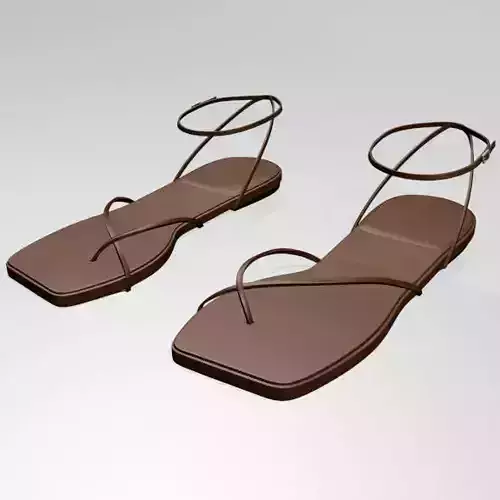Toe-Loop Ankle-Strap Sandals 01