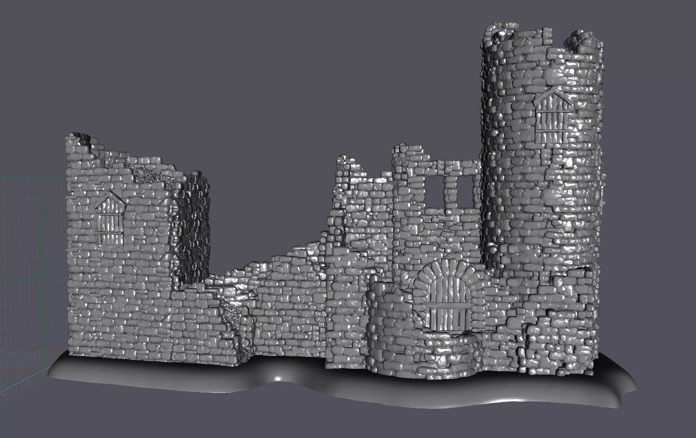 Medieval fortress 3D print model