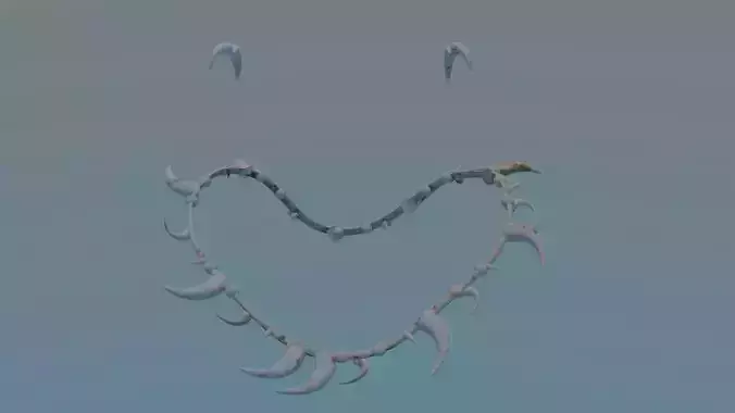 Elf style earings and neckchain for Daz 3D blend file included