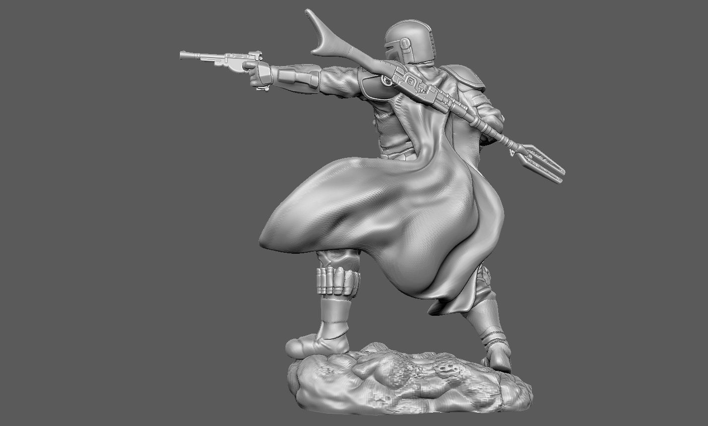 MANDALORIAN BESKAR ARMOR VERSION MODEL STARWARS 3D print model_8