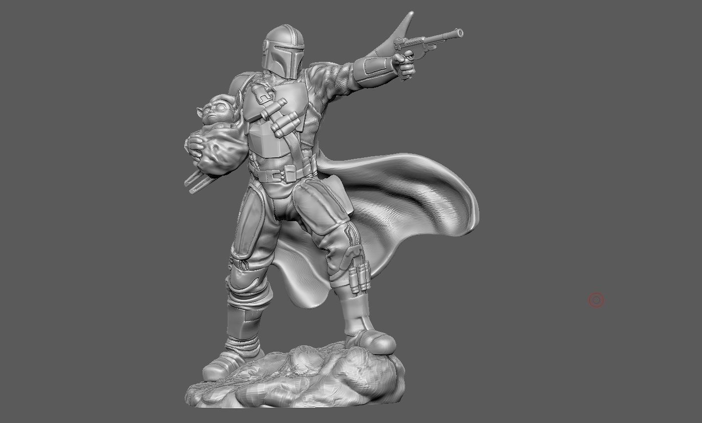 MANDALORIAN BESKAR ARMOR VERSION MODEL STARWARS 3D print model_5