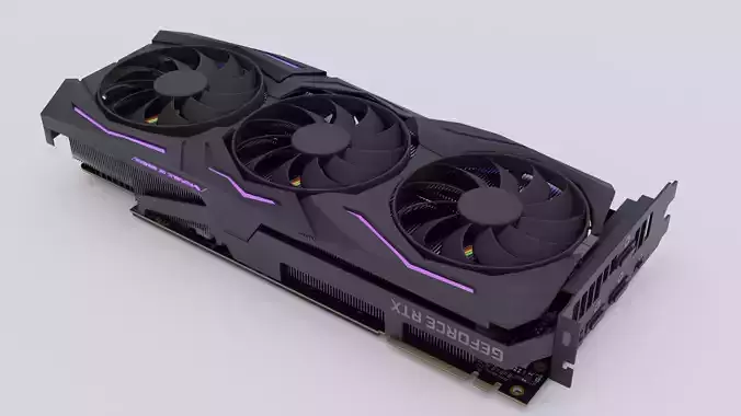 RTX 2080TI Asus rog strix   3D model