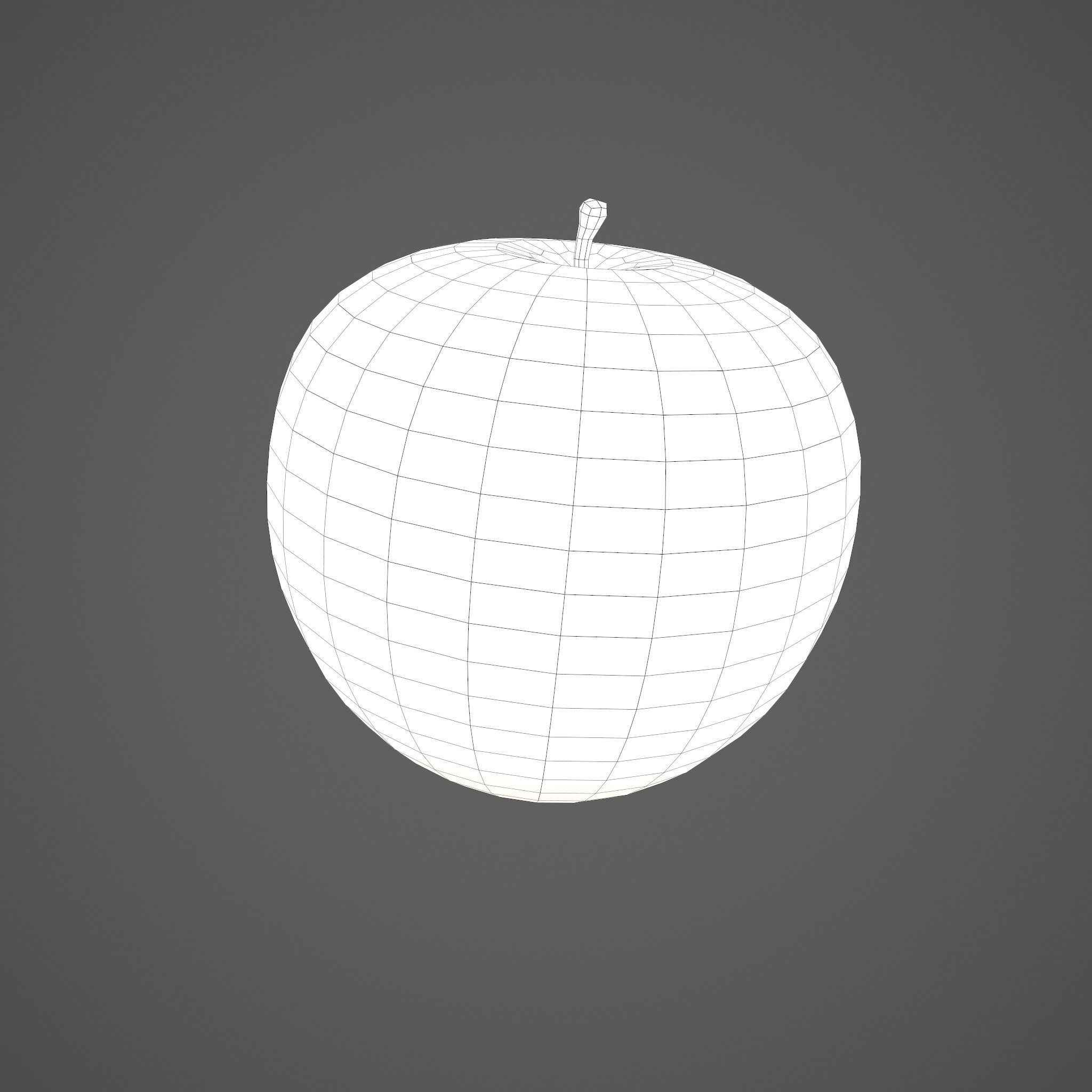 Apple Low-poly 3D model_21
