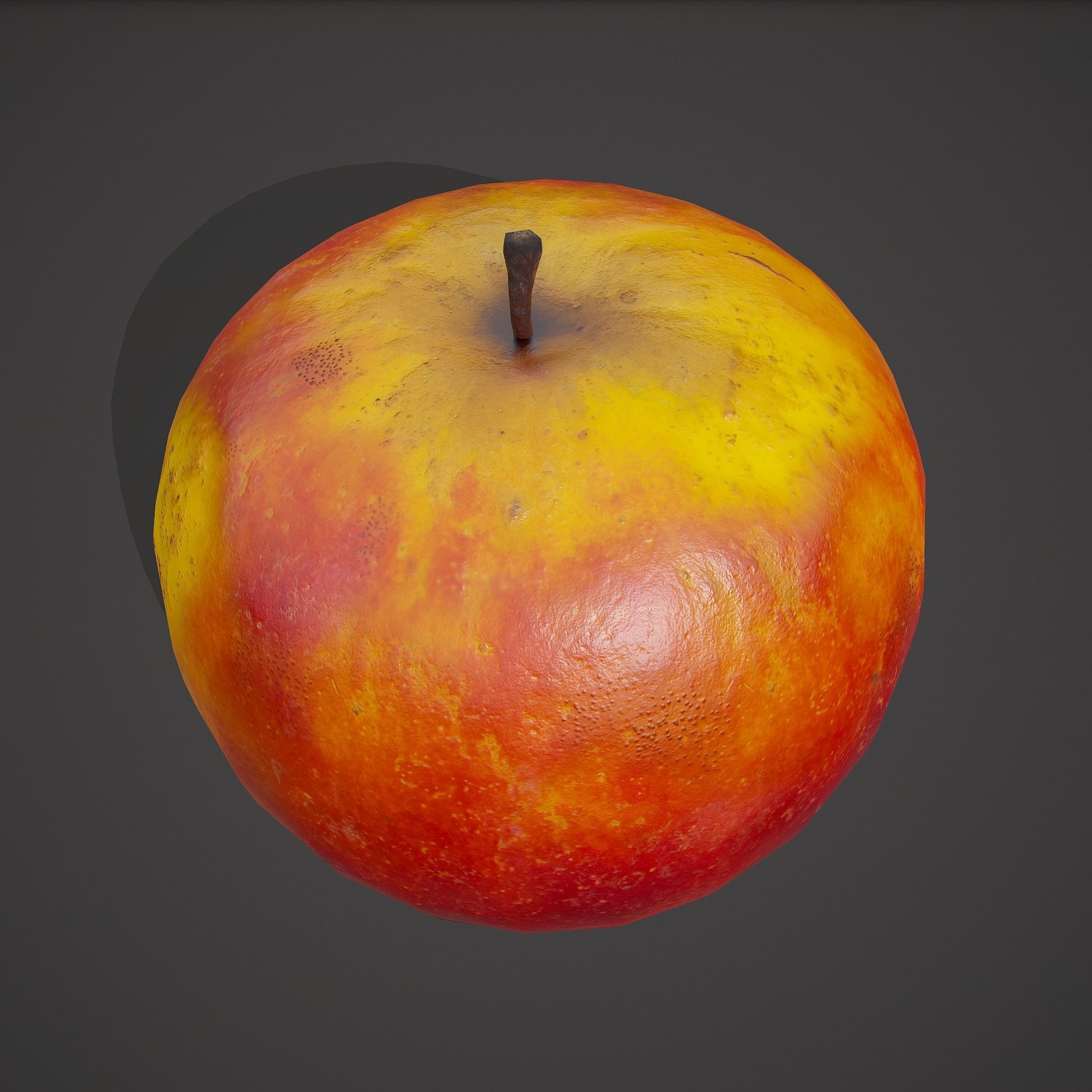 Apple Low-poly 3D model_17