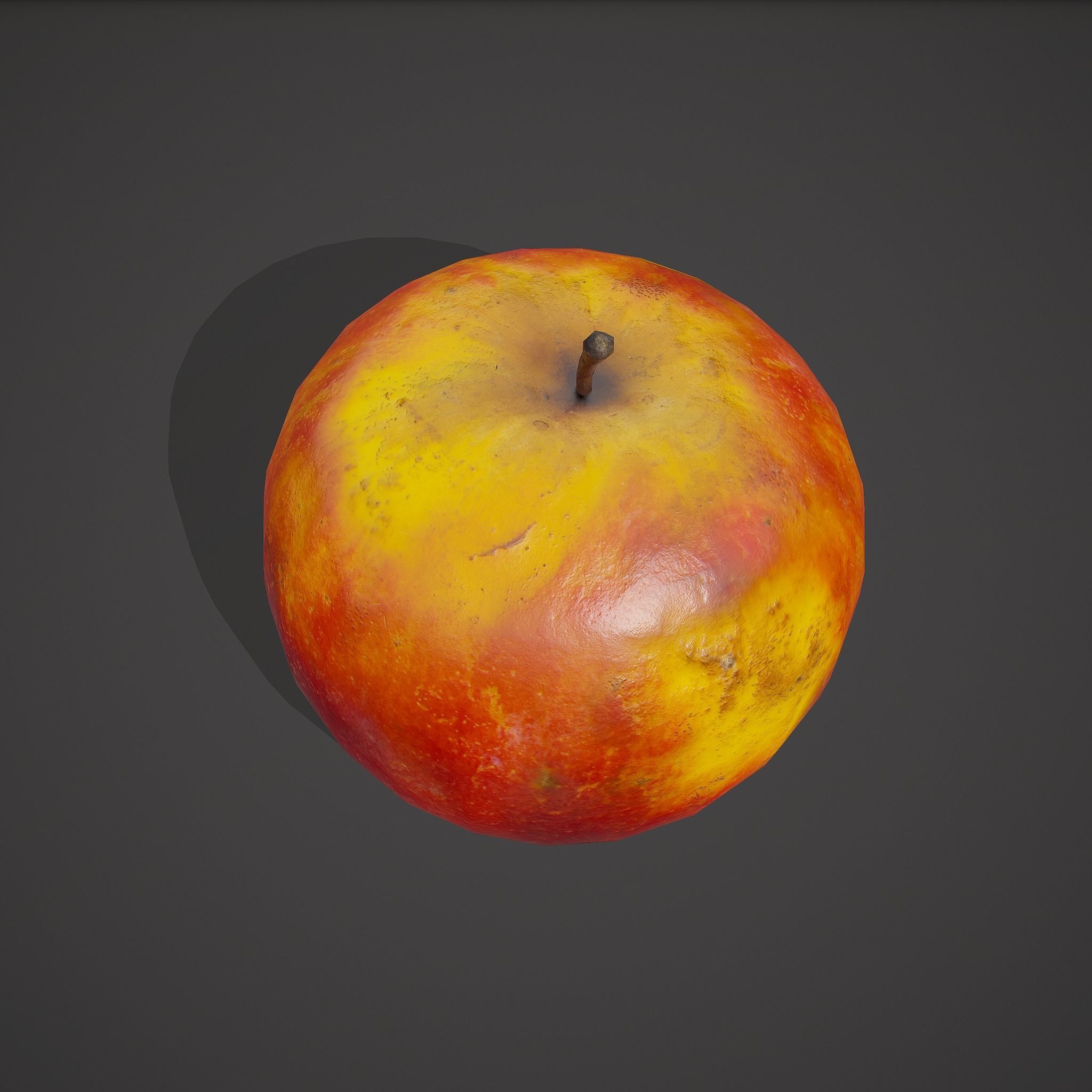 Apple Low-poly 3D model_19