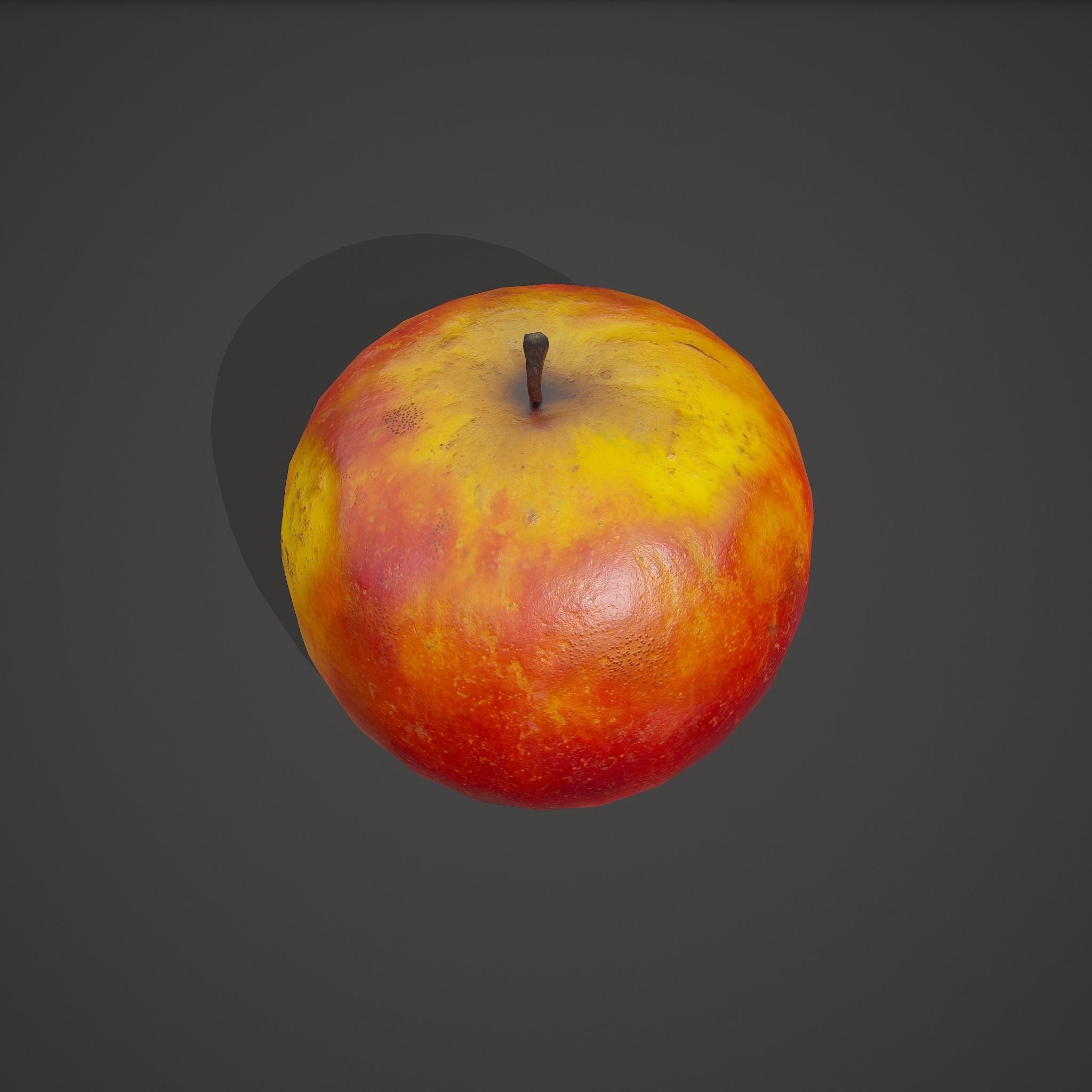 Apple Low-poly 3D model_18