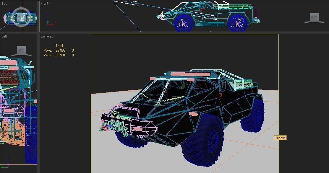 RIPSAW wheeled version Low-poly 3D model_5
