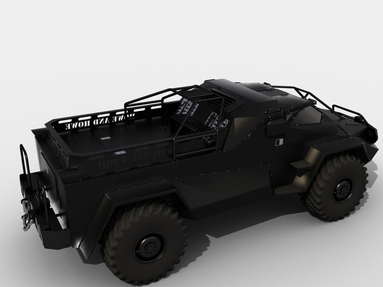 RIPSAW wheeled version Low-poly 3D model_6
