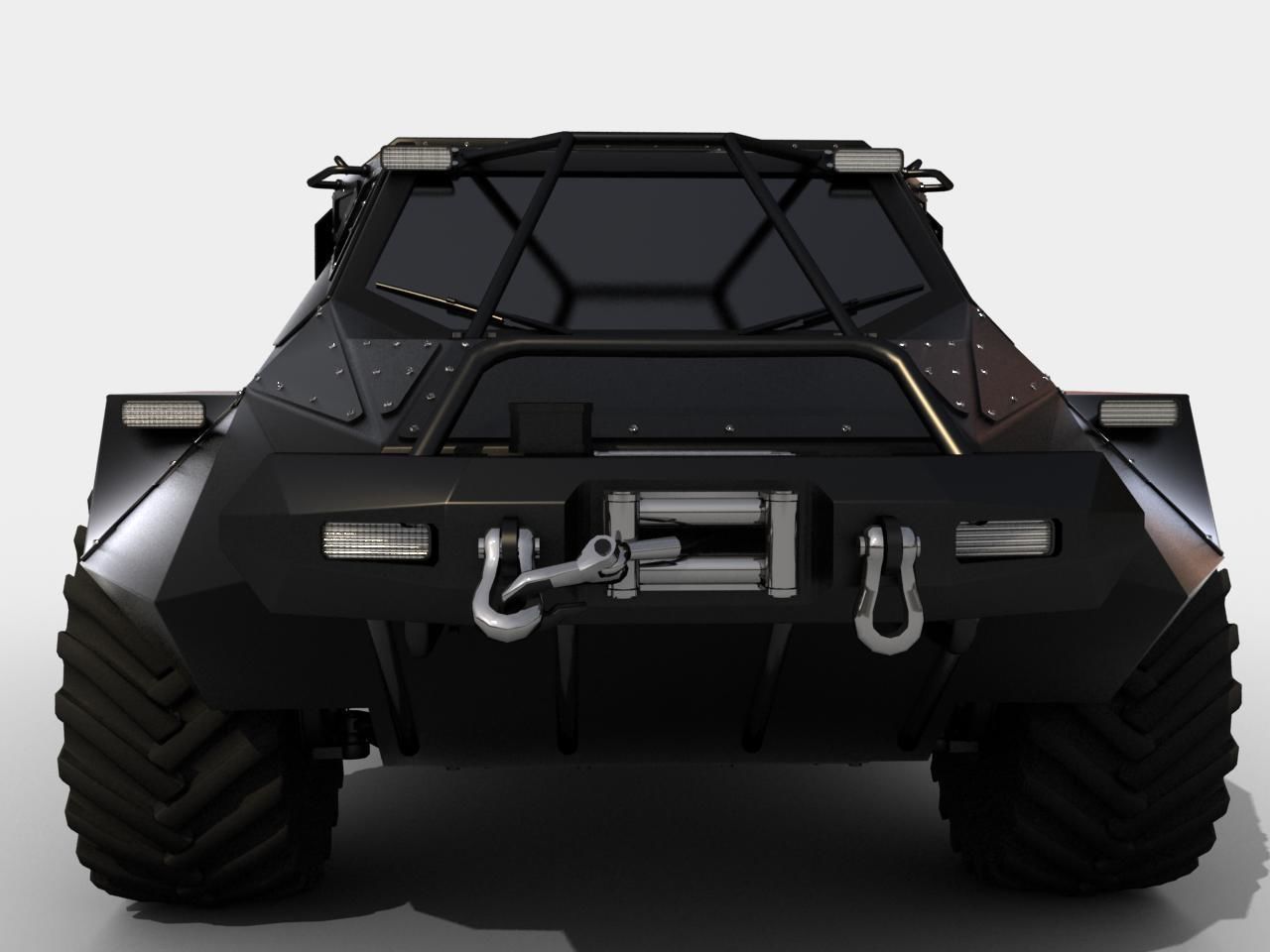 RIPSAW wheeled version Low-poly 3D model_12