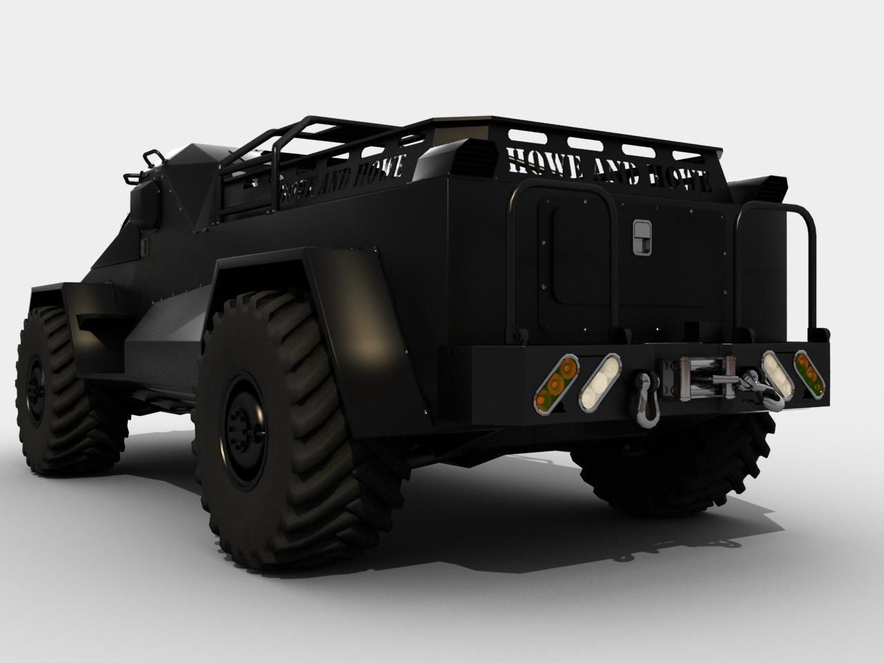 RIPSAW wheeled version Low-poly 3D model_10