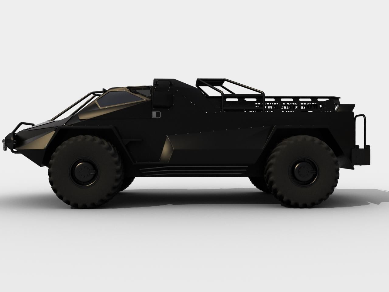 RIPSAW wheeled version Low-poly 3D model_8