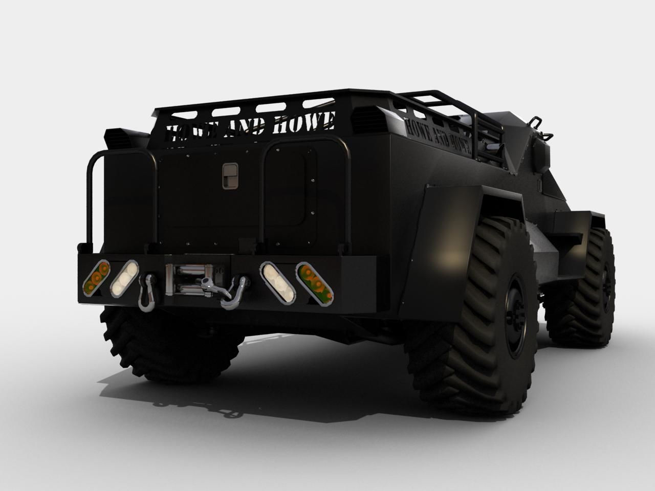 RIPSAW wheeled version Low-poly 3D model_11