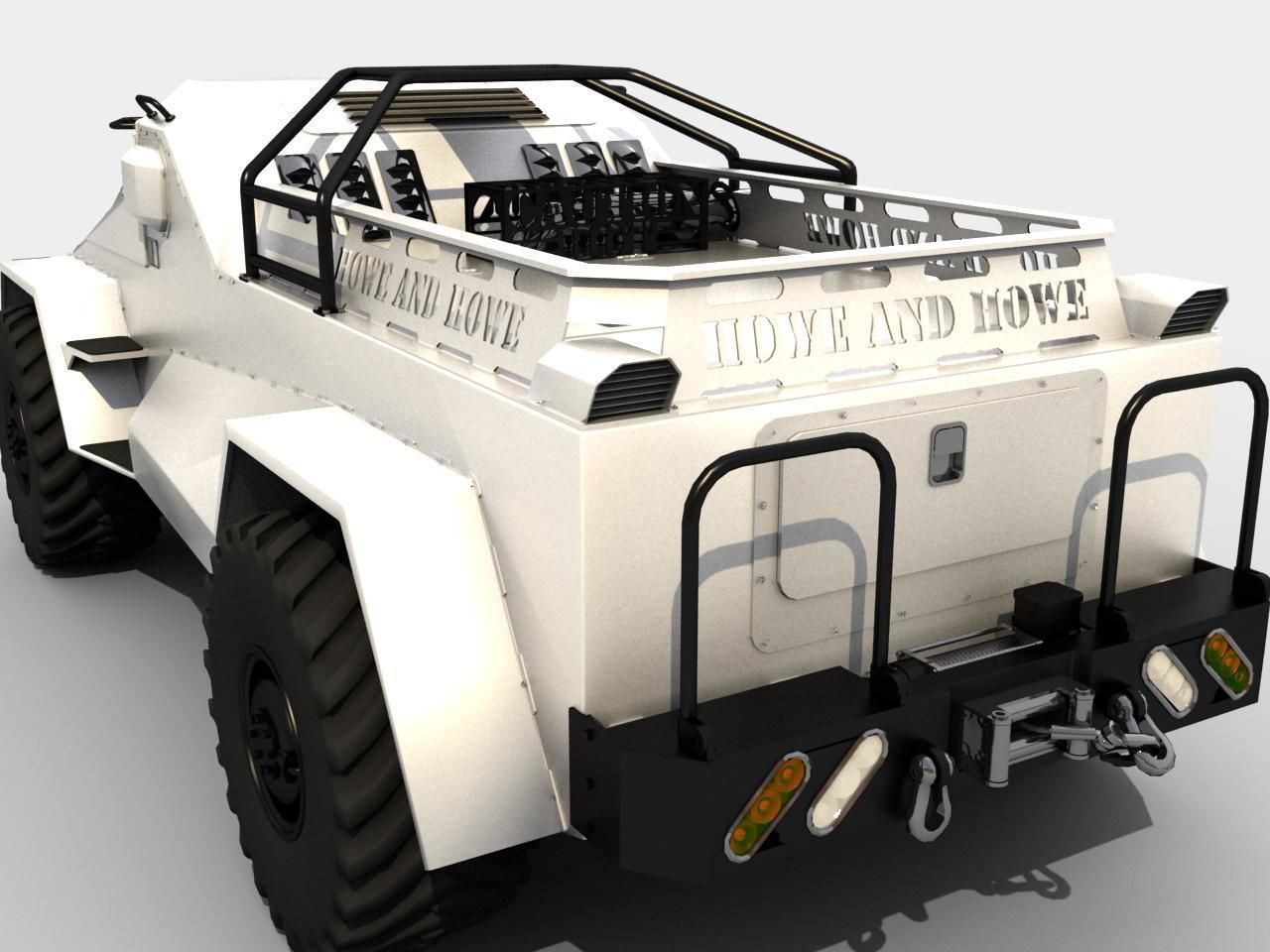 RIPSAW wheeled version Low-poly 3D model_4