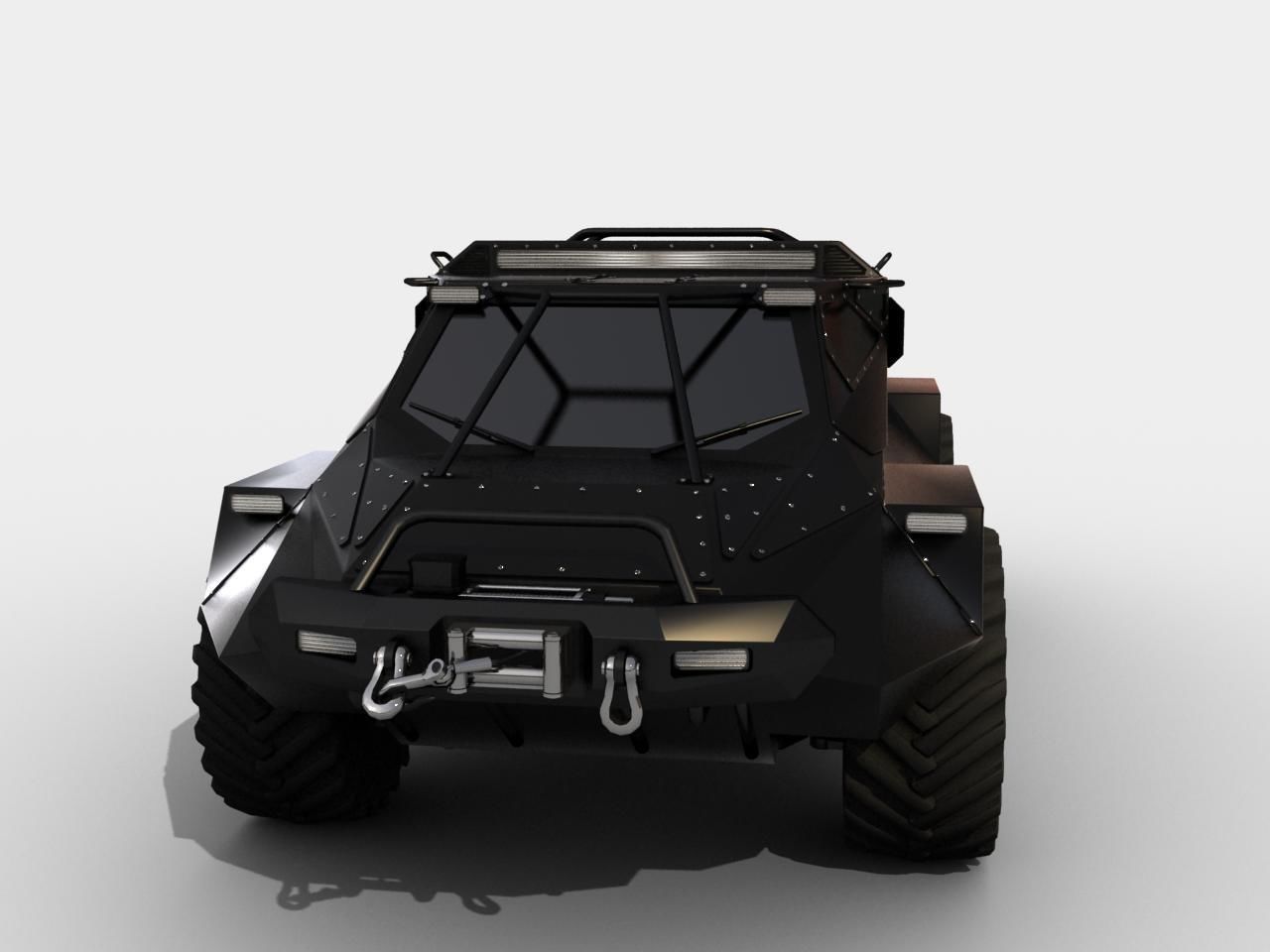 RIPSAW wheeled version Low-poly 3D model_9