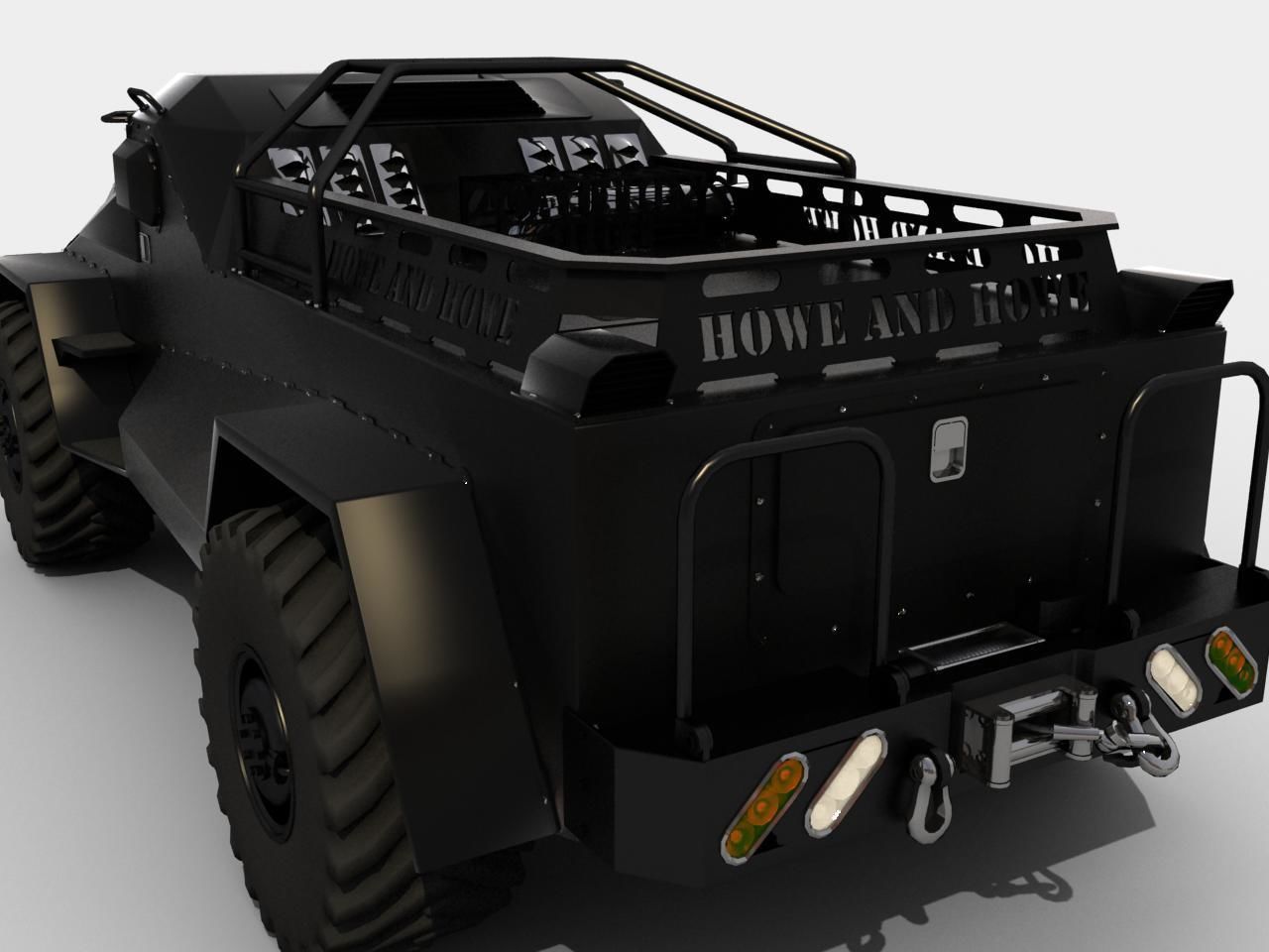 RIPSAW wheeled version Low-poly 3D model_3