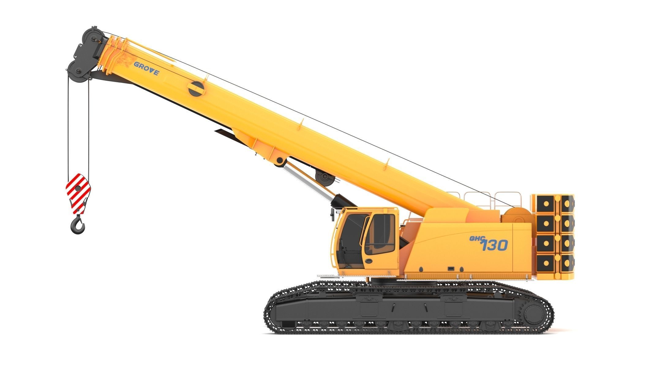 Grove GHC130 Crane 3D model_7