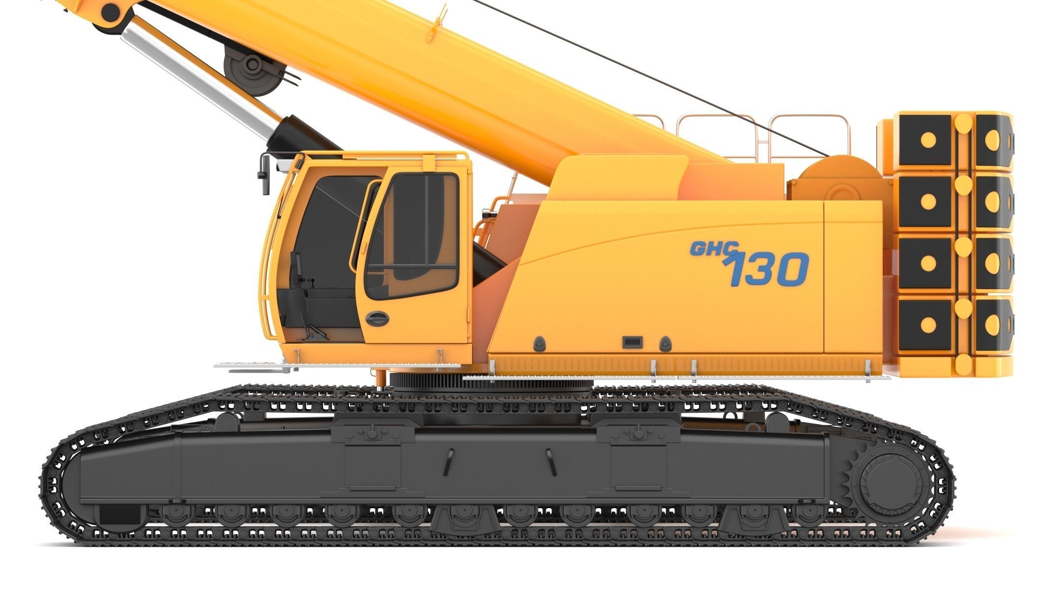 Grove GHC130 Crane 3D model_17
