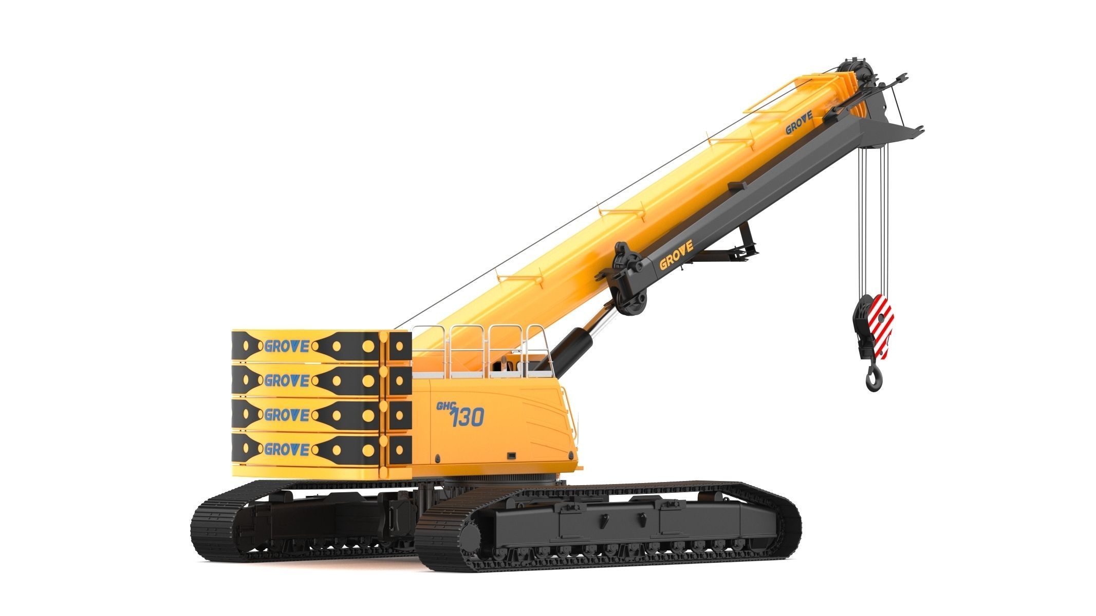 Grove GHC130 Crane 3D model_4