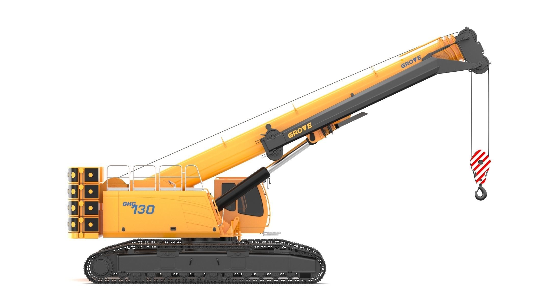 Grove GHC130 Crane 3D model_3