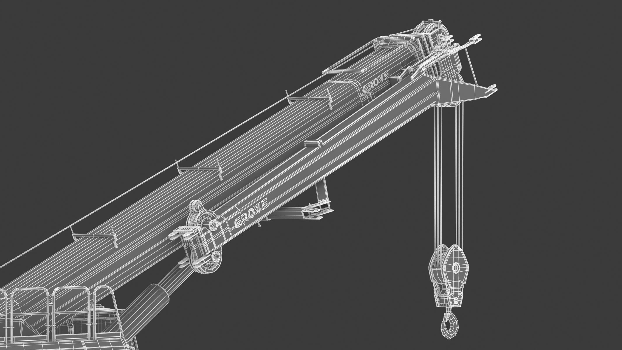 Grove GHC130 Crane 3D model_36