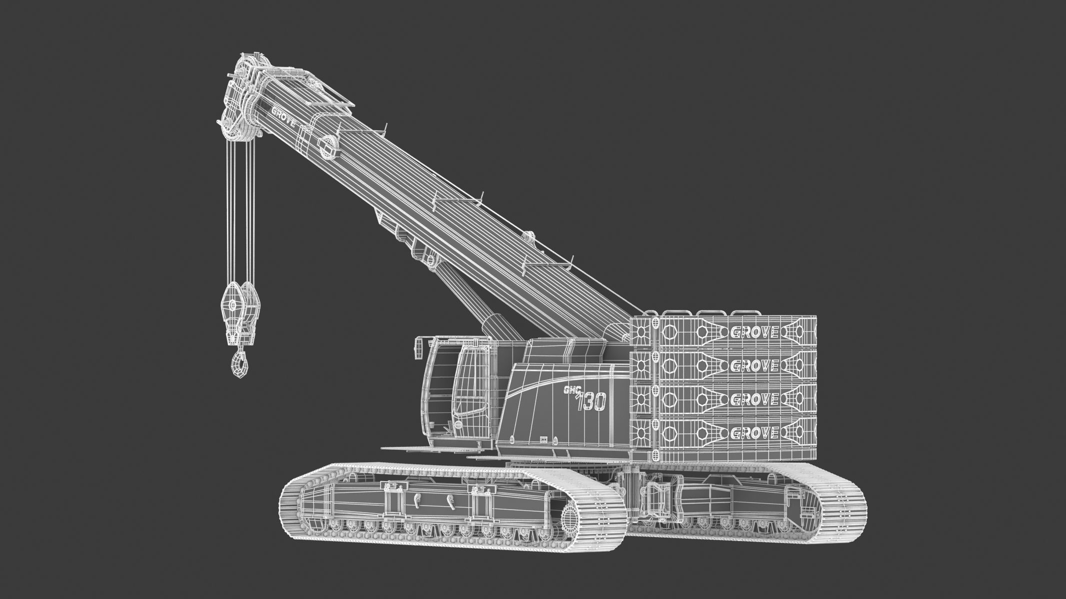 Grove GHC130 Crane 3D model_28