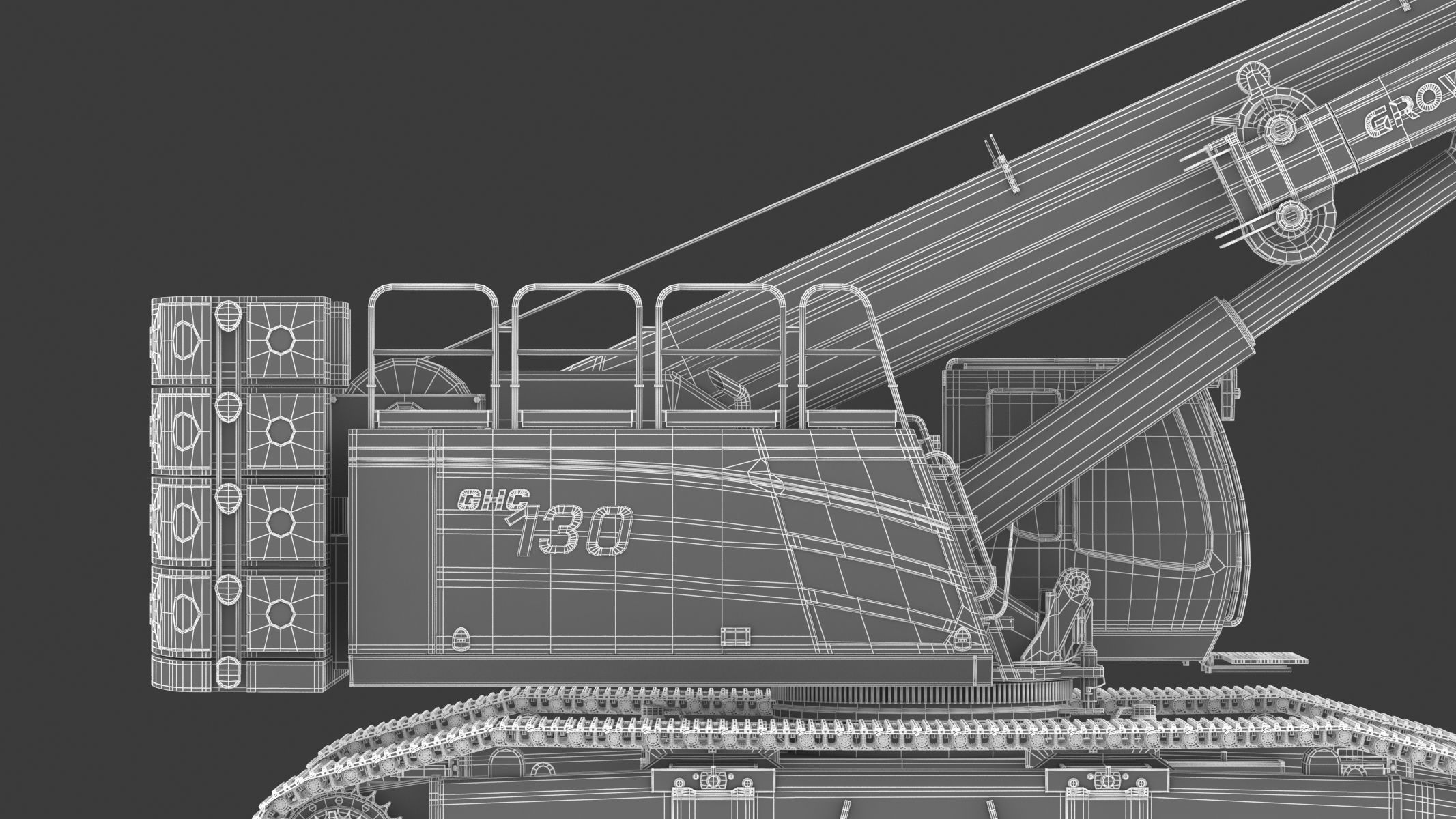 Grove GHC130 Crane 3D model_35