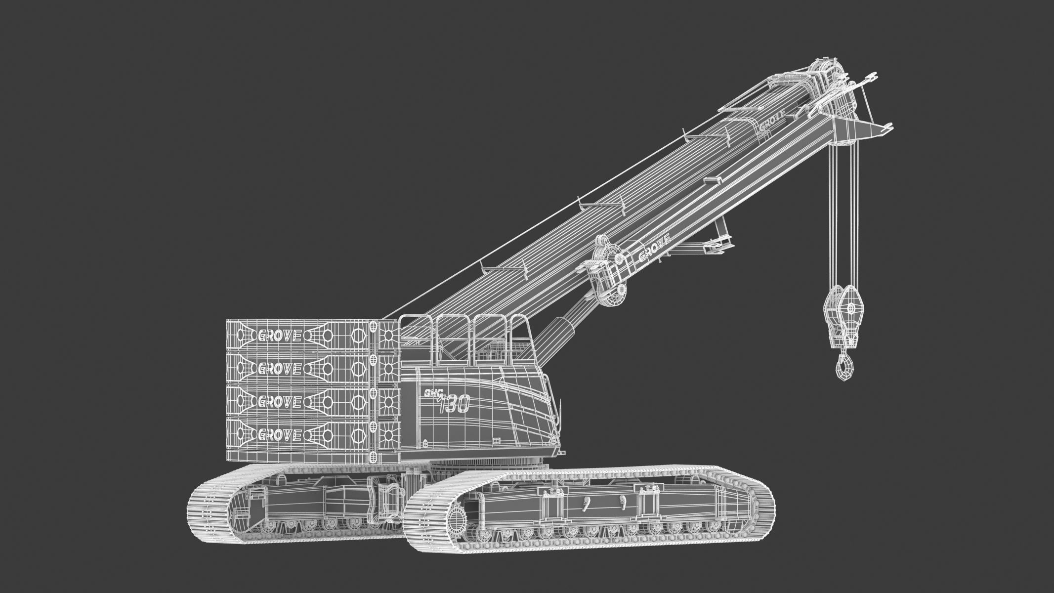 Grove GHC130 Crane 3D model_26