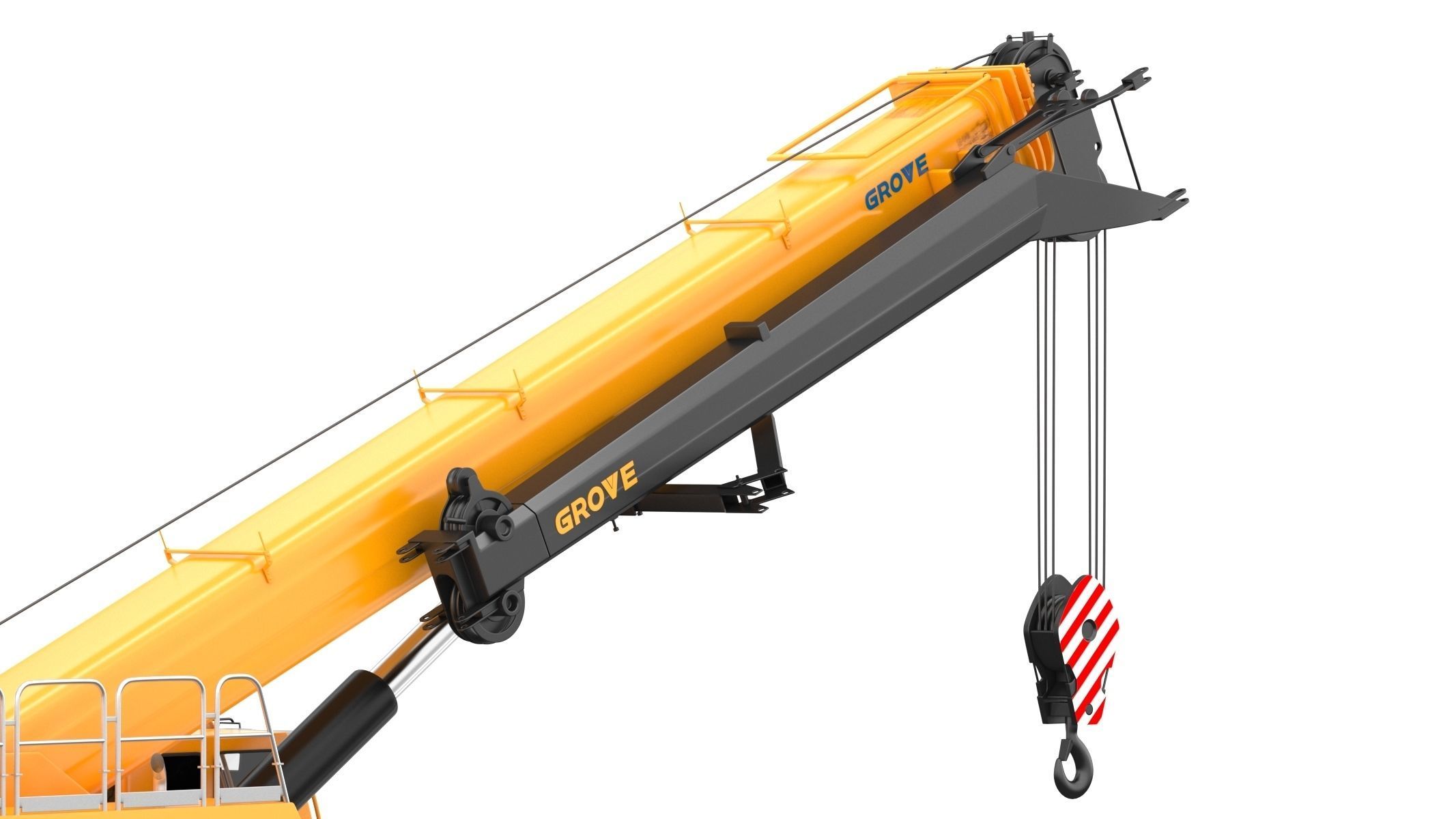 Grove GHC130 Crane 3D model_14
