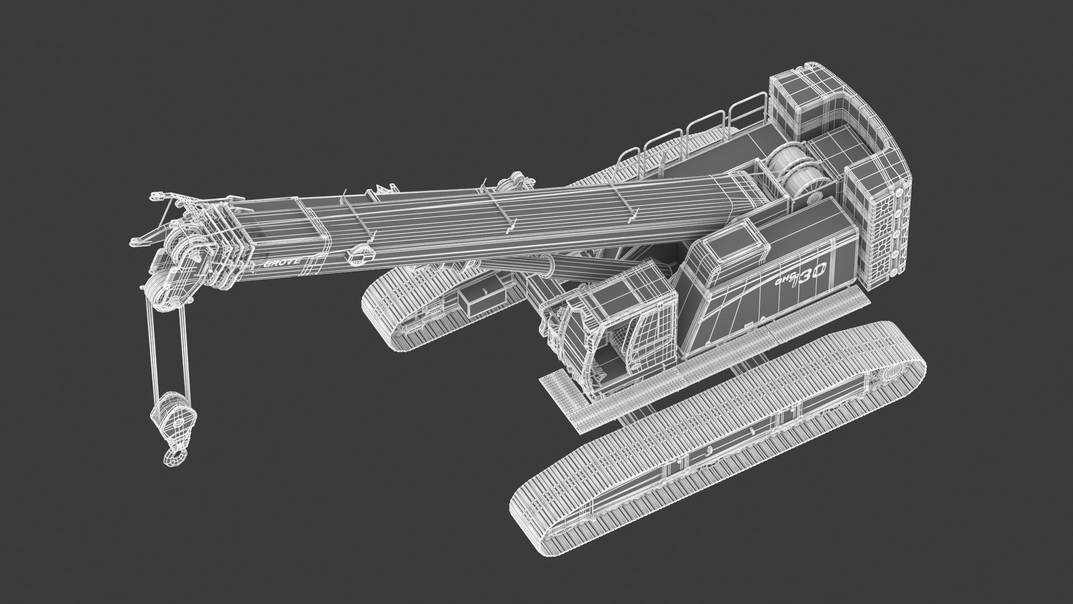 Grove GHC130 Crane 3D model_30