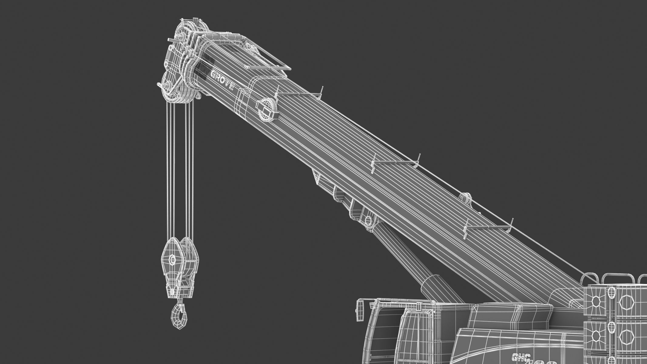 Grove GHC130 Crane 3D model_38