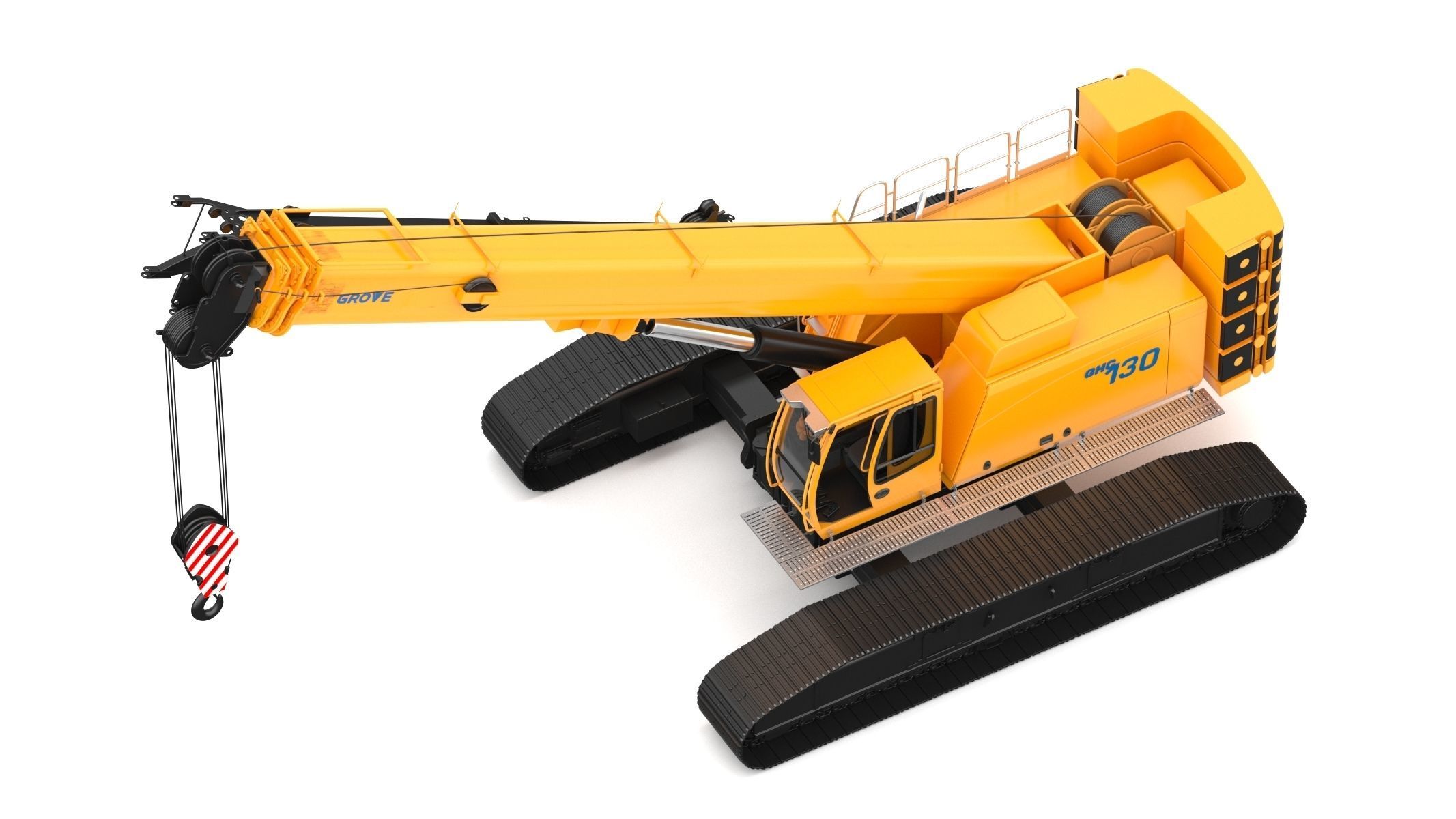 Grove GHC130 Crane 3D model_8