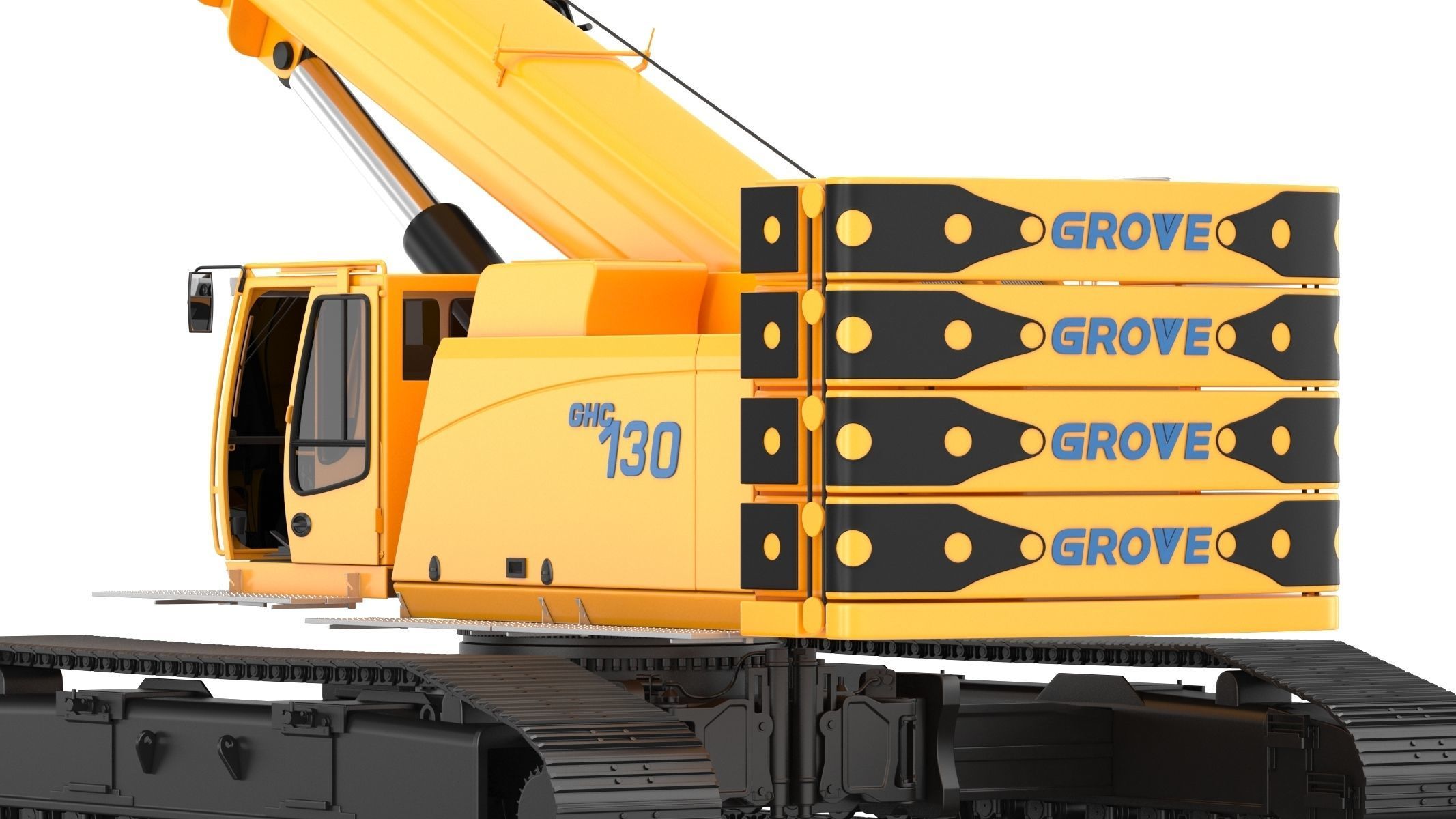 Grove GHC130 Crane 3D model_16