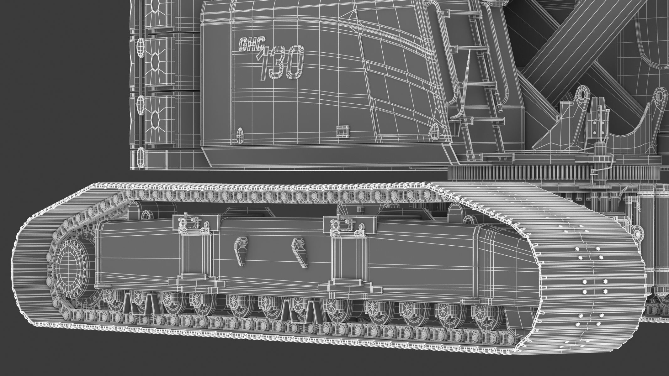 Grove GHC130 Crane 3D model_34