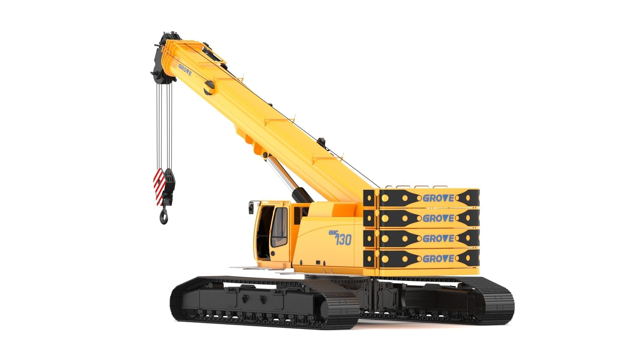 Grove GHC130 Crane 3D model_6