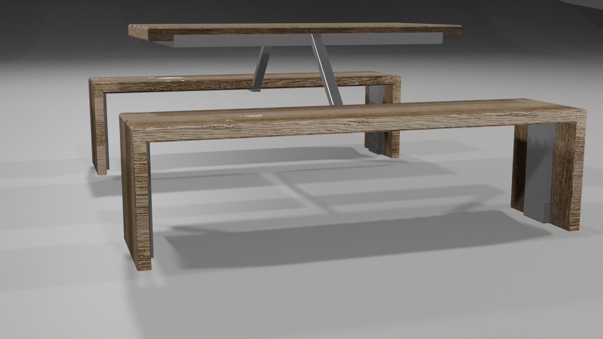 3D Model of chair and table 3D model_4